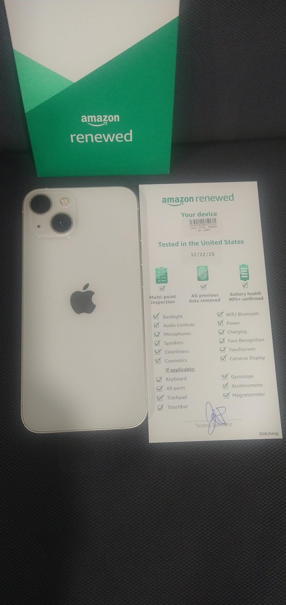 Apple iPhone 13, 128GB, Green - Unlocked (Renewed) customer photo 1
