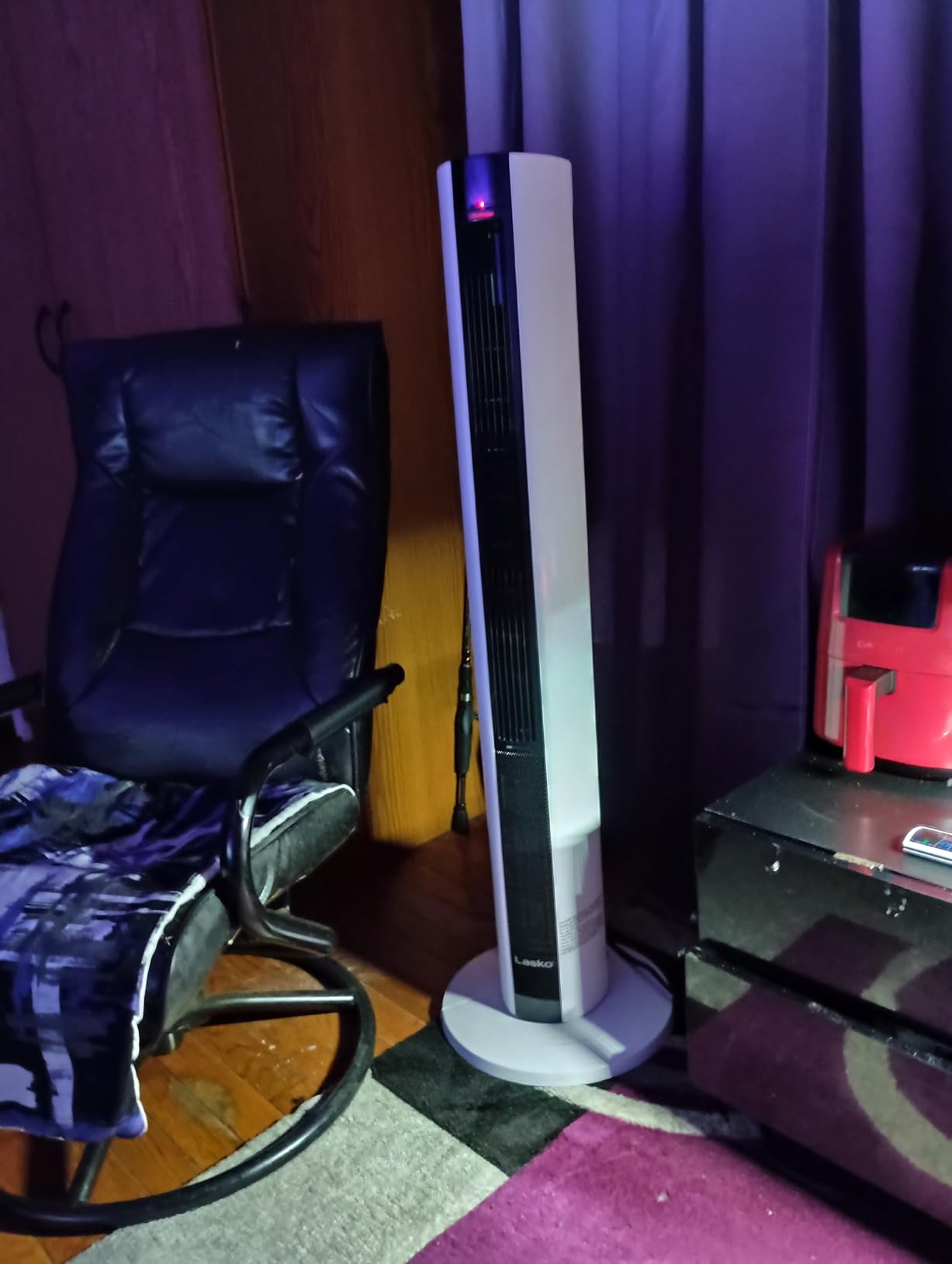 Lasko Oscillating All Season Tower Fan and Space Heater in One for Home with Adjustable Thermostat, Overheat Protection, 4 Fan Speeds, 3 Heat Settings and Remote, 42 Inches, 1500W, Gray, FH515 customer photo 1