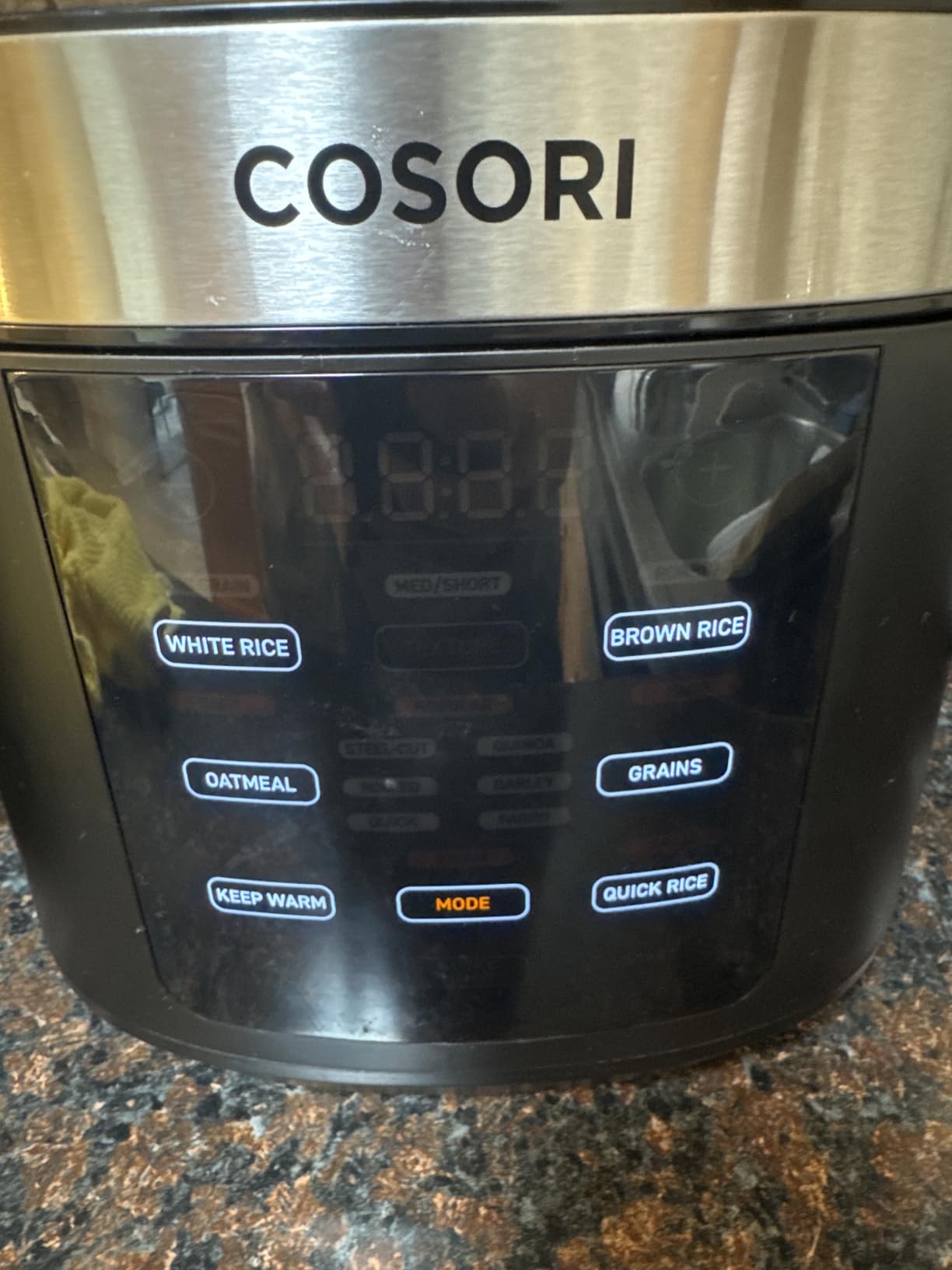 Cosori Rice Cooker 10 Cup, Fuzzy Logic, Ceramic Coating Inner Pot, 18-in-1, 24H Keep Warm & Delay Timer, Stainless Steel Steamer Basket, Sauté, Slow Cook, Black customer photo 2