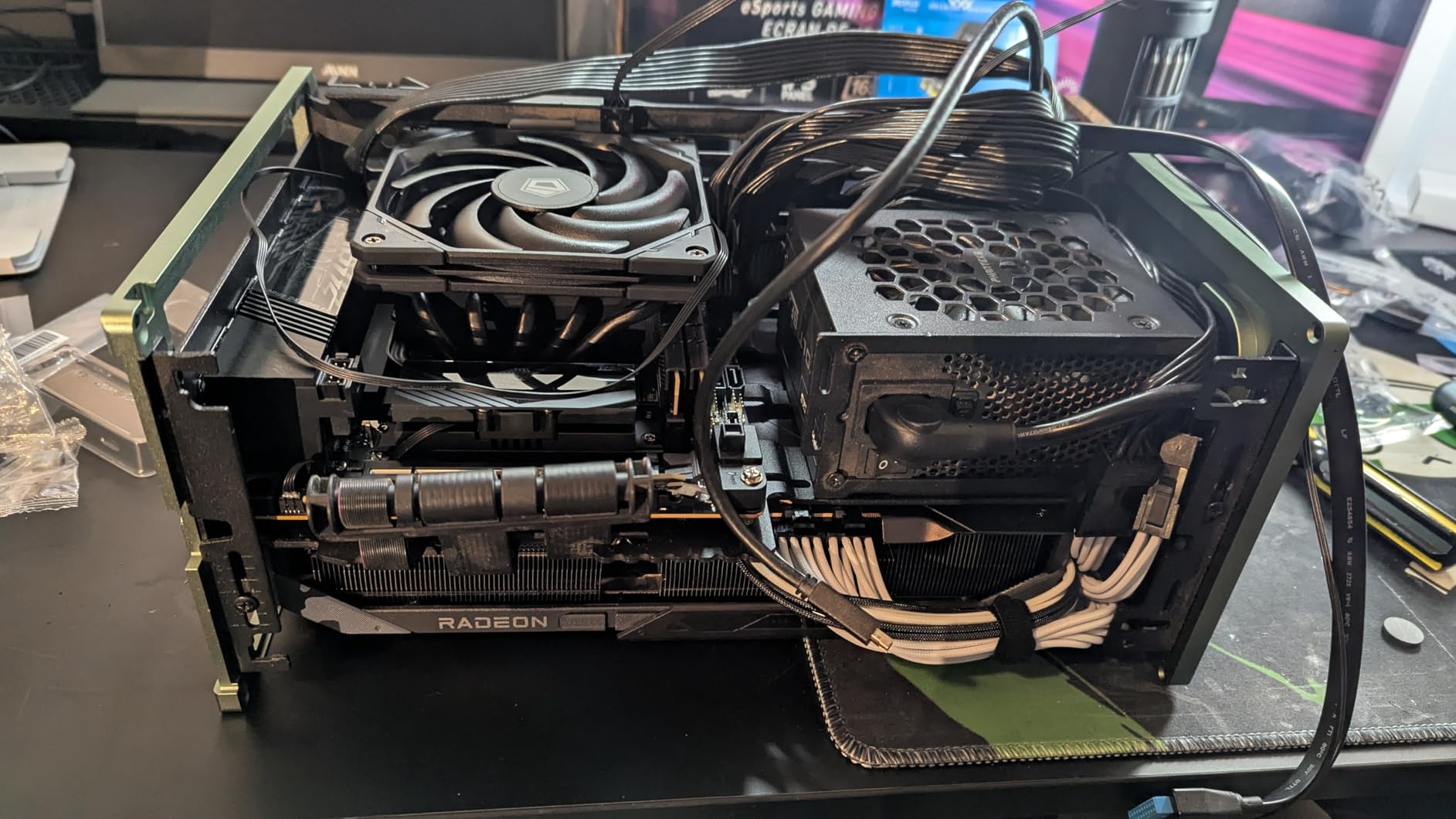 ID-COOLING IS-55 Black 57mm Low Profile CPU Cooler, 5 Heatpipes, 120x15mm Slim Fan, Supports Intel LGA1851/1700/1200/115X and AMD AM4/AM5 customer photo 1