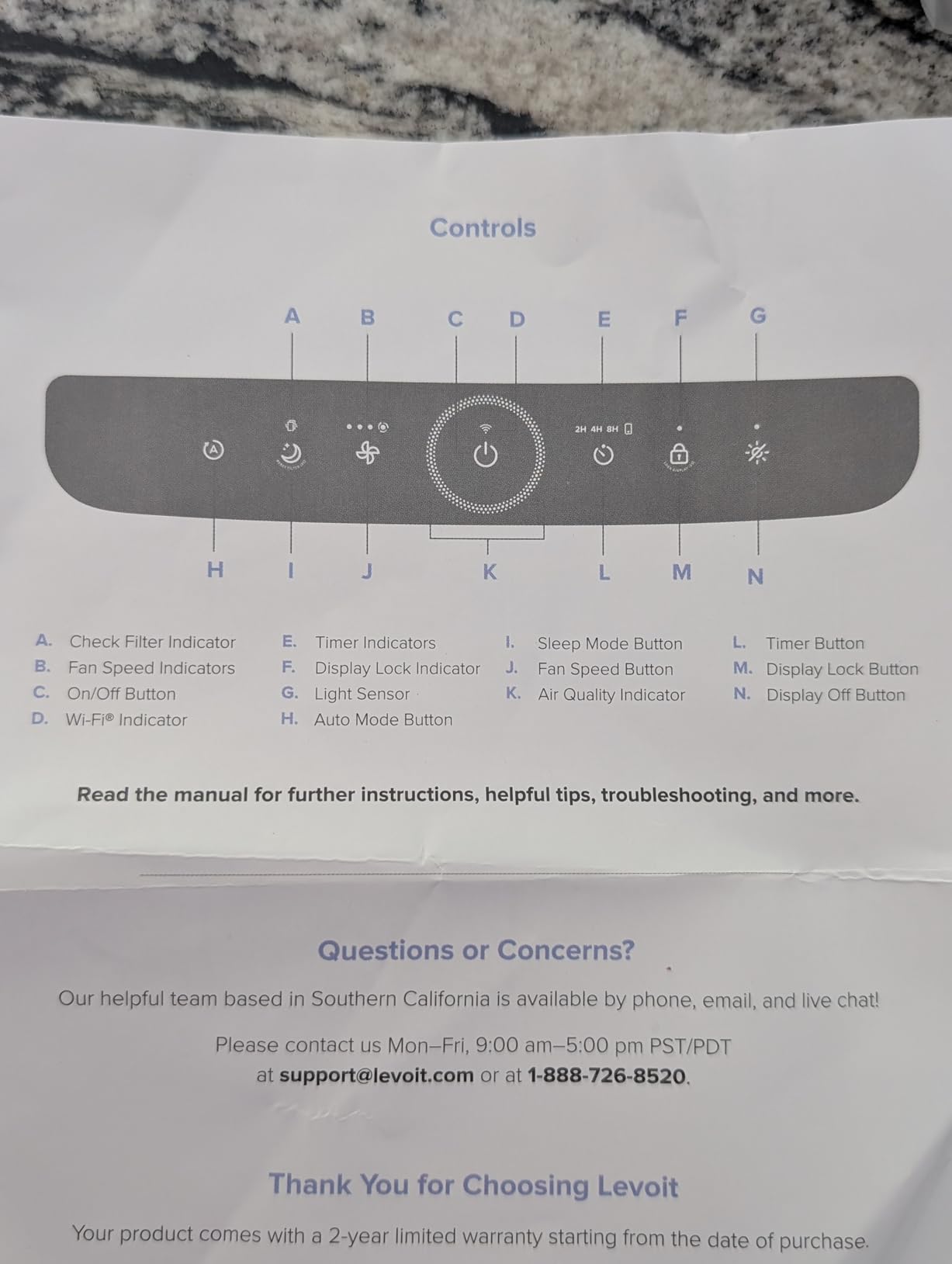 LEVOIT Air Purifiers for Home Large Room Up to 1875 Ft with Washable Pre-Filter, AHAM VERIFIDE, Air Quality Monitor, HEPA Sleep Mode for Allergies, Pet Hair in Bedroom, Vital 200S-P, White customer photo 1