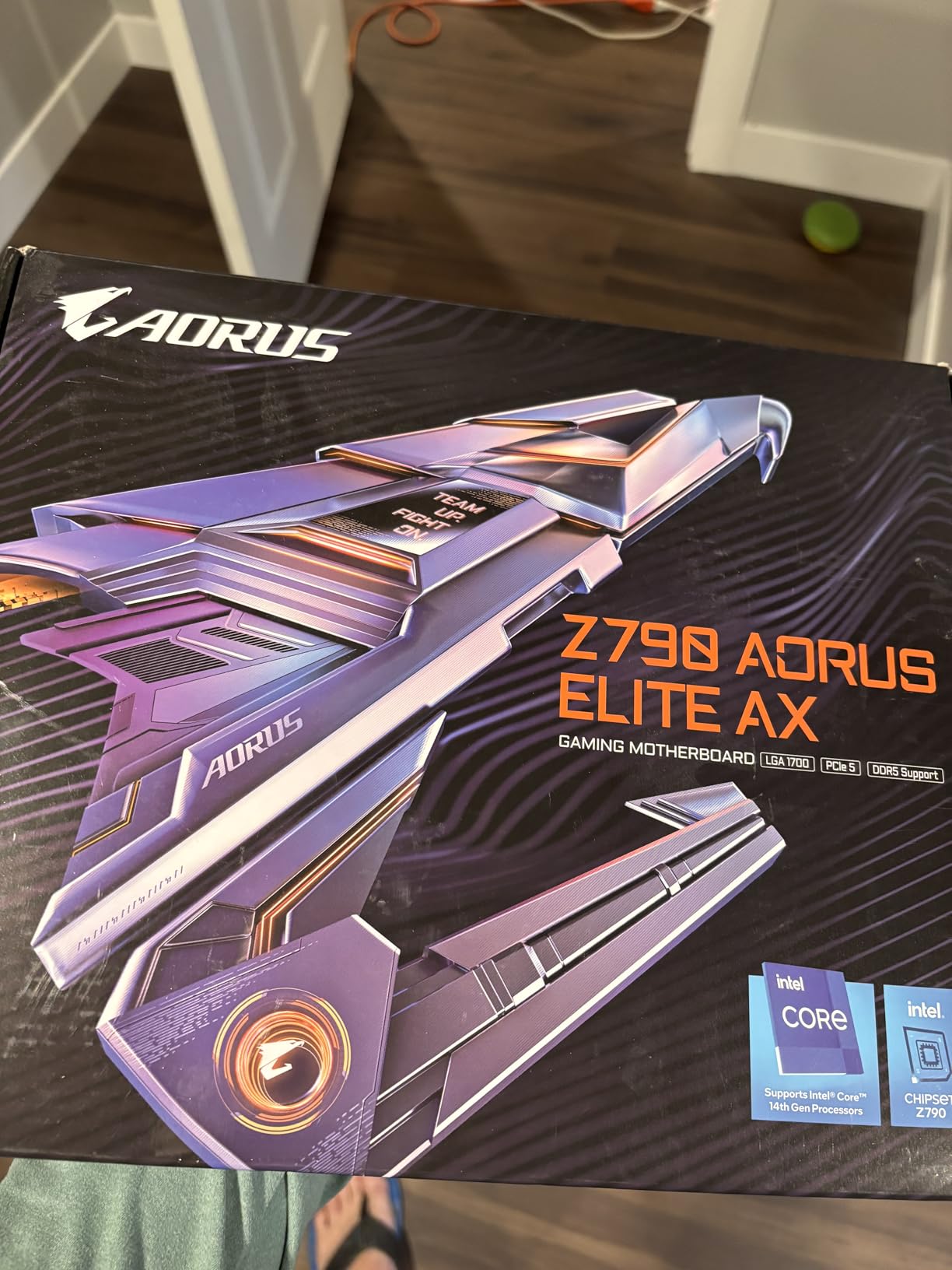 GIGABYTE Z790 AORUS Elite AX LGA 1700 ATX Motherboard, Support Intel Core 14th/13th/12th Gen, DDR5, 16+1+2 Power Phase, 4X M.2, PCIe 5.0, USB-C 3.2, WIFI6E, 2.5GbE, Q-Flash, EZ-Latch, RGB Fusion customer photo 1