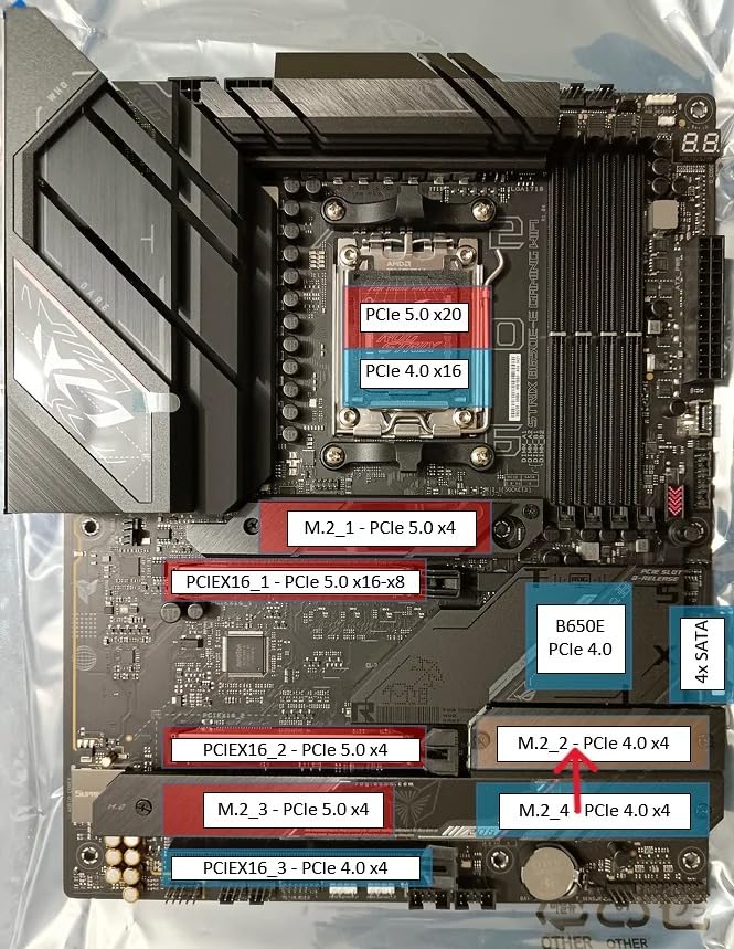 ASUS ROG Strix B650E-E Gaming WiFi AMD B650 AM5 Ryzen Desktop 9000 8000 & 7000 ATX Motherboard, 16+2 Power Stages, DDR5, 3X M.2 Slot, PCIe 5.0, WiFi 6E, 2.5G LAN, USB 3.2 Gen 2x2 Type-C, Aura Sync customer photo 1