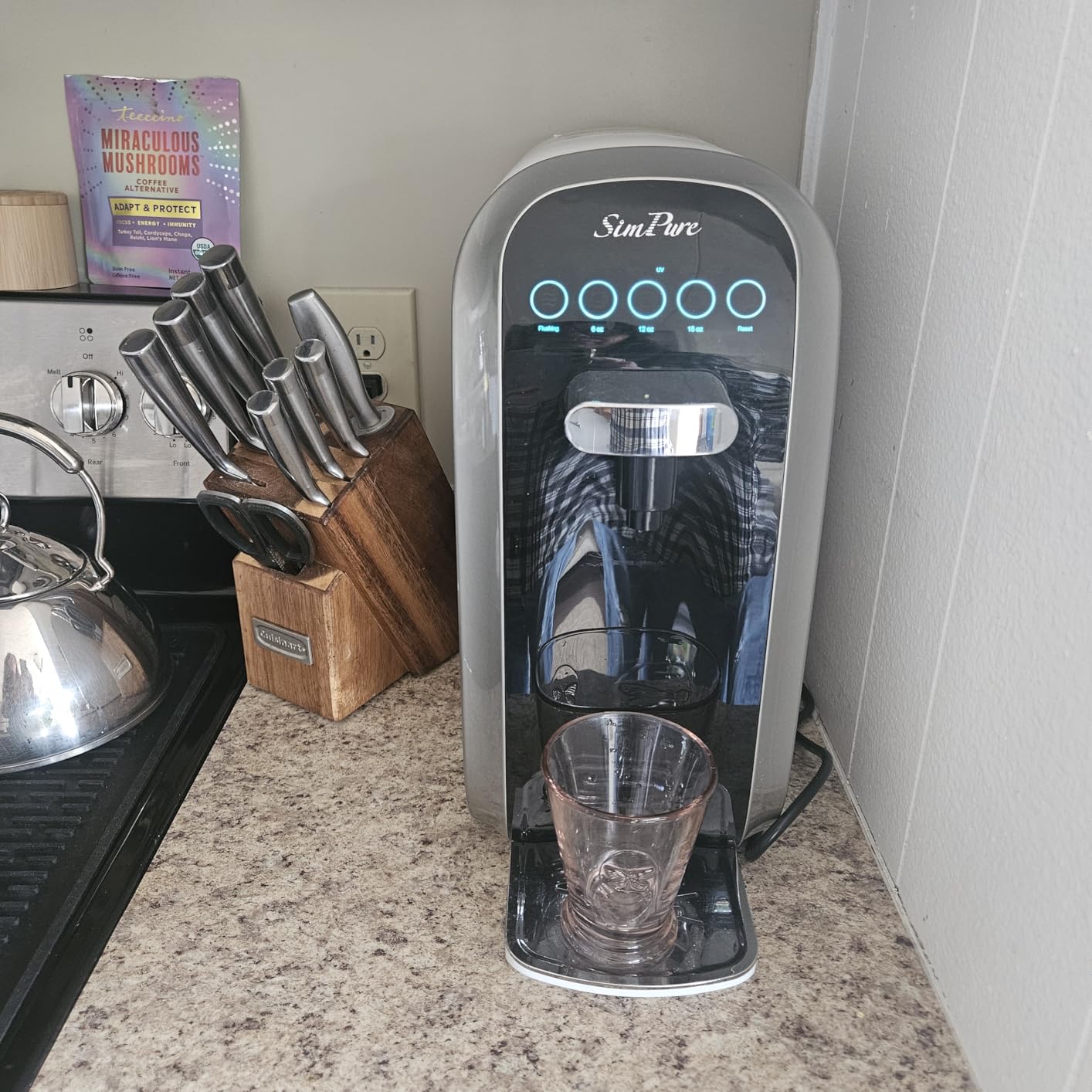 SimPure Y7P-BW UV Countertop Reverse Osmosis Water Filter, NSF/ANSI 58 Certified, 5 Stage RO Water Filtration System, Water Purifier for Home, No Installation, 4:1 Pure to Drain, Classic Pure Taste customer photo 2