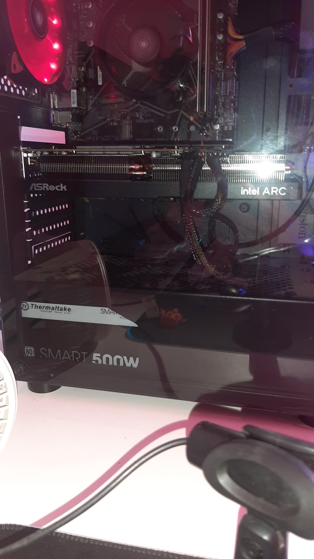 Intel ARC A750 Challenger D 8GB OC, 8GB DDR6, PCIe4, 2 HDMI, 2 DP, 2200MHz Clock, 0dB Cooling, Overclocked customer photo 1