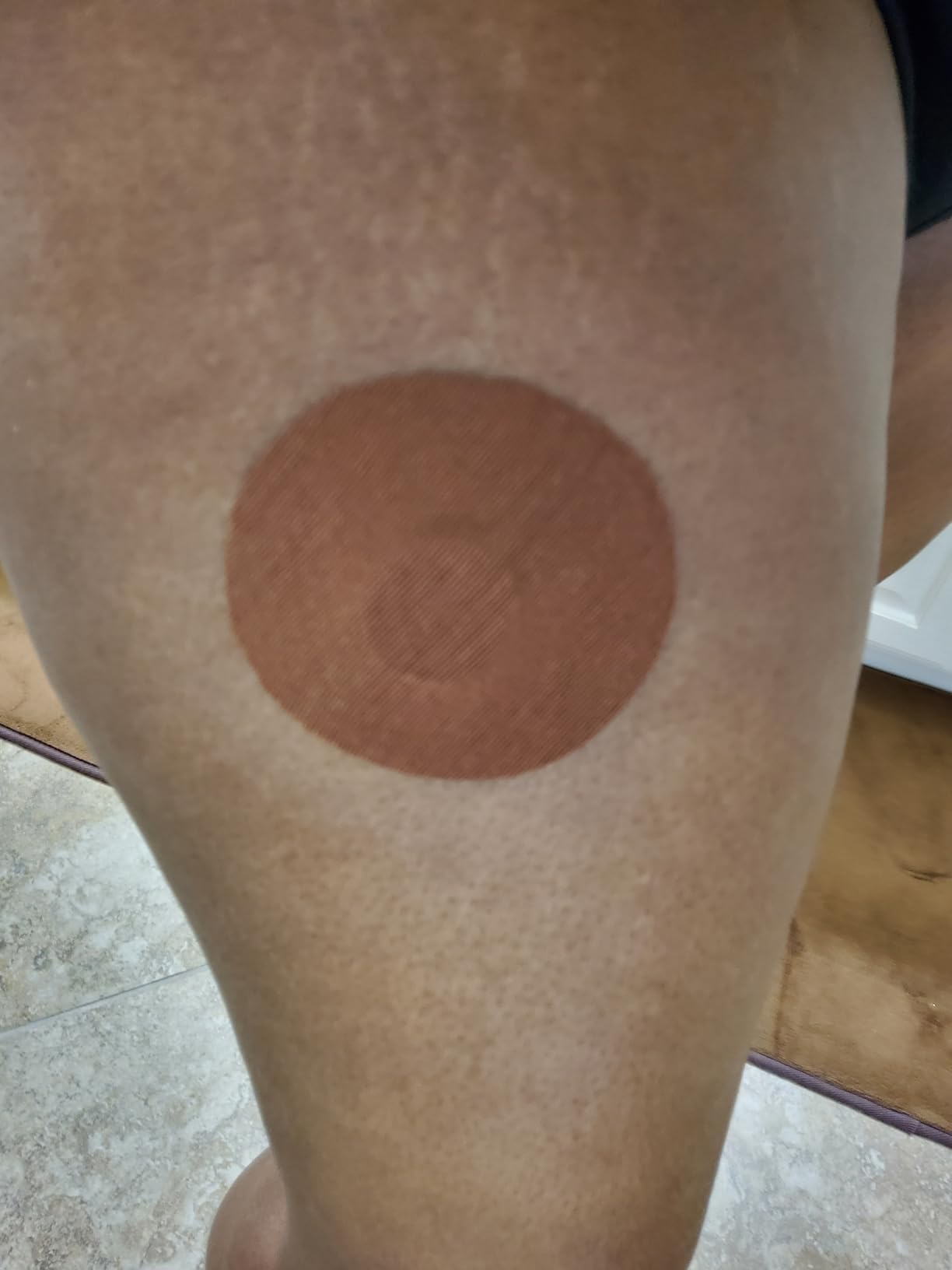 Skin Grip Adhesive Patches Compatible with Dexcom G7 & Stelo CGM - Waterproof & Sweatproof Cover for Continuous Glucose Monitor Sensor, Stays Secure for 10-15 Days - 20 Pack, Tan customer photo 1