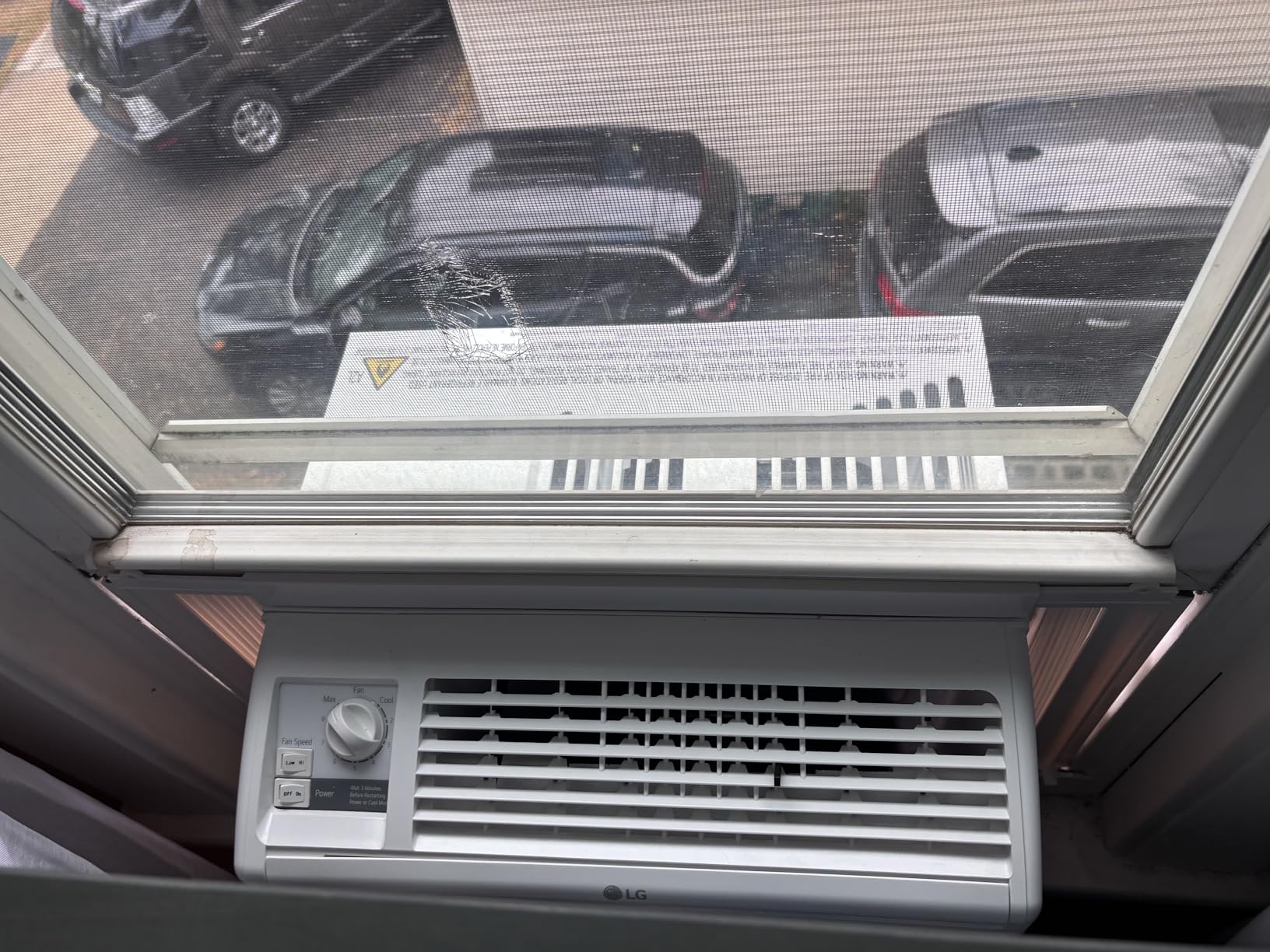 LG 5000 BTU Window Air Conditioners [2023 New] Easy Mechanical Control Ultra-Quiet Compact-size Cools Washable Filter 150 Sq.Ft. for Small Room AC Unit air conditioner Easy Installation White LW5023 customer photo 2