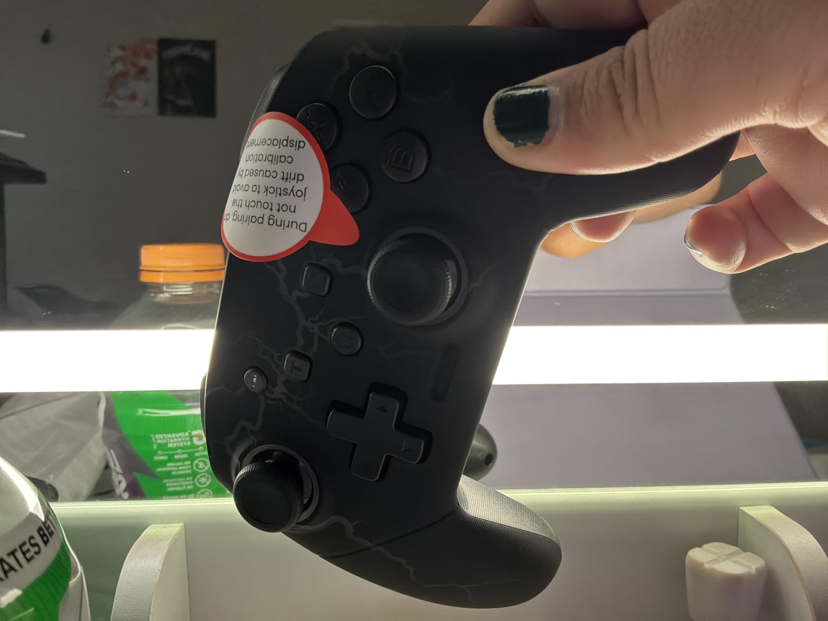 Switch Controllers Compatible with Switch/Lite/OLED/PC Windows, 1000mAh Programmable RGB Lightning LED, Wireless Pro Controller with One Key Pairing/Wake Up/Turbo/Vibration customer photo 1