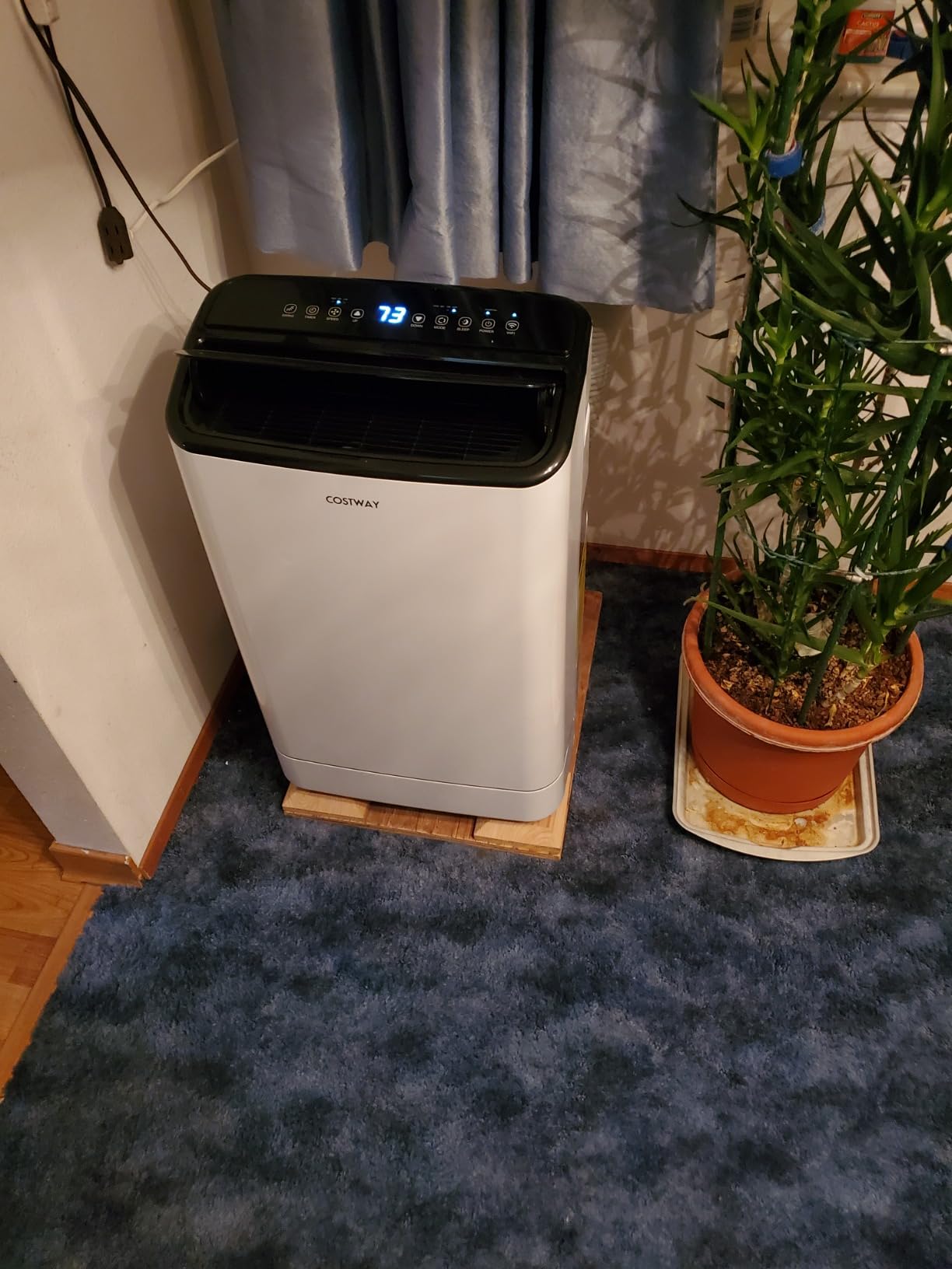 COSTWAY 15000 BTU Portable Air Conditioner, with Heat, Auto Swing 4-in-1 AC Unit for Rooms up to 800 Sq.Ft, with Built-in Dehumidifier, 24H Timer, Remote Control/APP Control & Window Kit customer photo 1