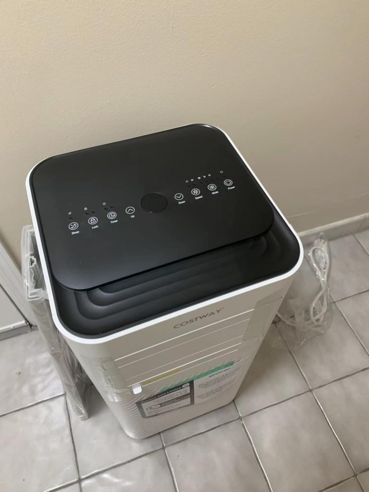 Portable Air Conditioner, 10000 BTU AC Unit with Cool, Fan, Dehumidifier & Sleep Mode for Rooms up to 350 Sq.Ft, with 24H Timer, Child Lock, Remote Control & Window Kit (White and Black) customer photo 2