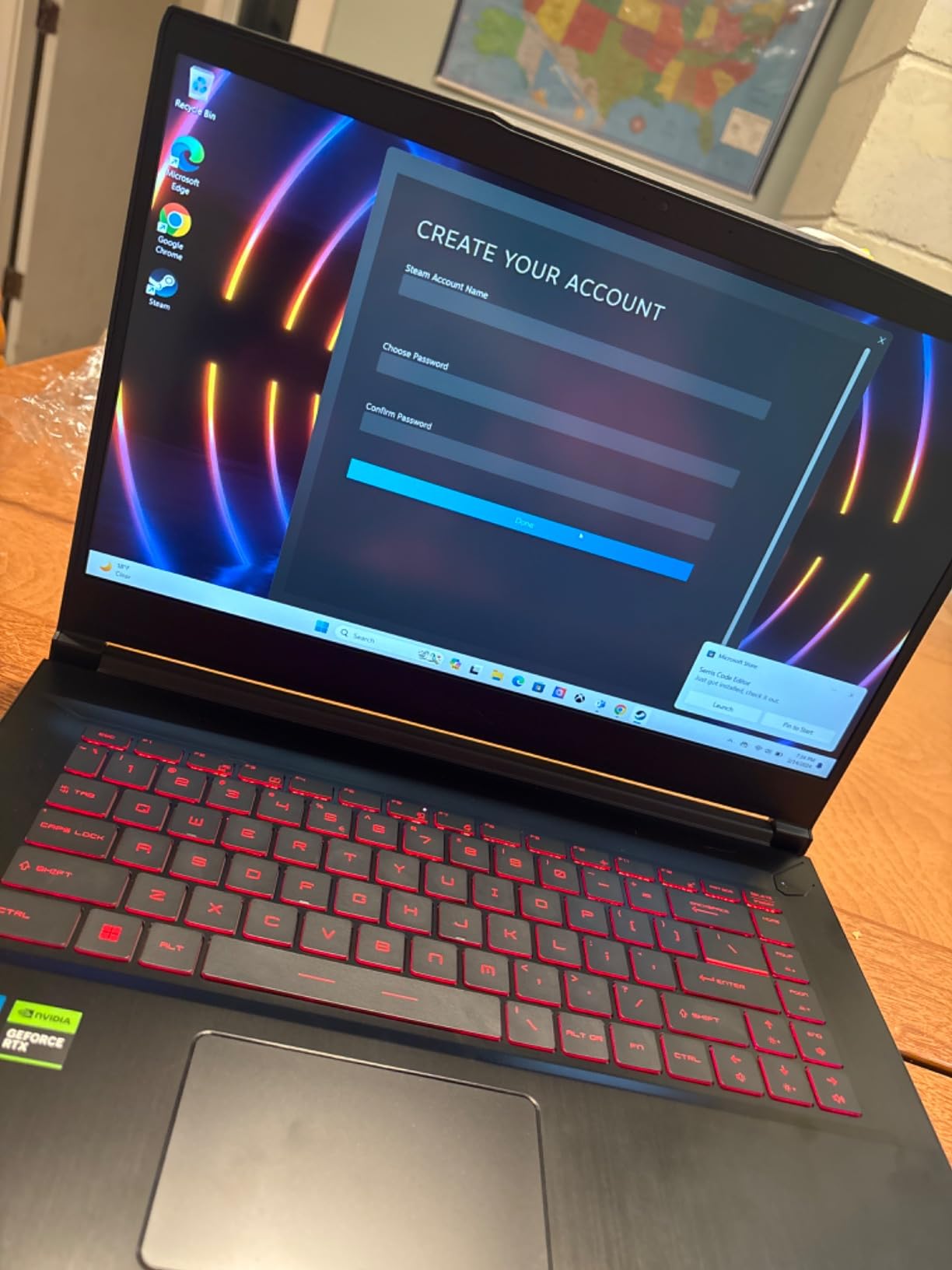 MSI Thin GF63 Gaming Laptop, Intel Core i5-12450H, GeForce RTX 2050, 15.6