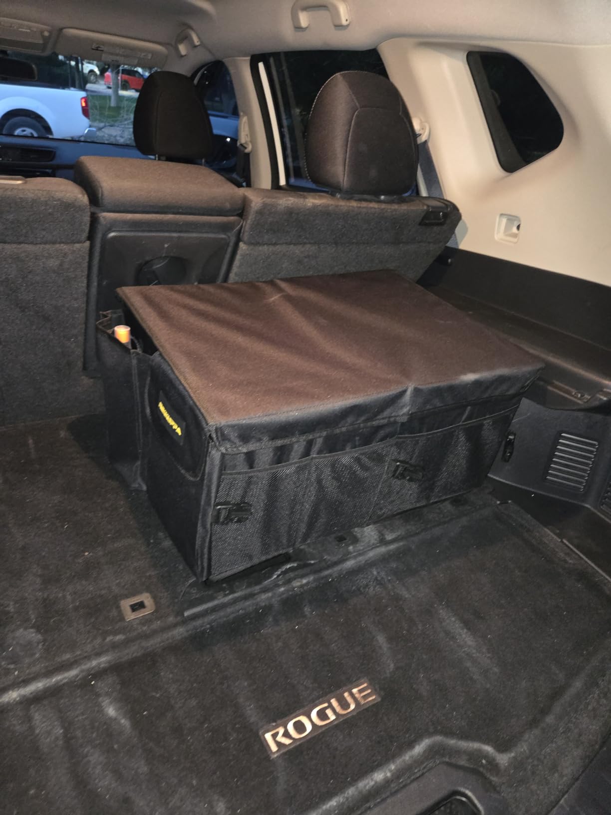 MIKKUPPA Car Trunk Organizer - 65L Collapsible Trunk Organizer with Lid, Sturdy Car Storage for SUV Auto Truck Van with Adjustable Straps and Non Slip Bottom (Black) customer photo 1