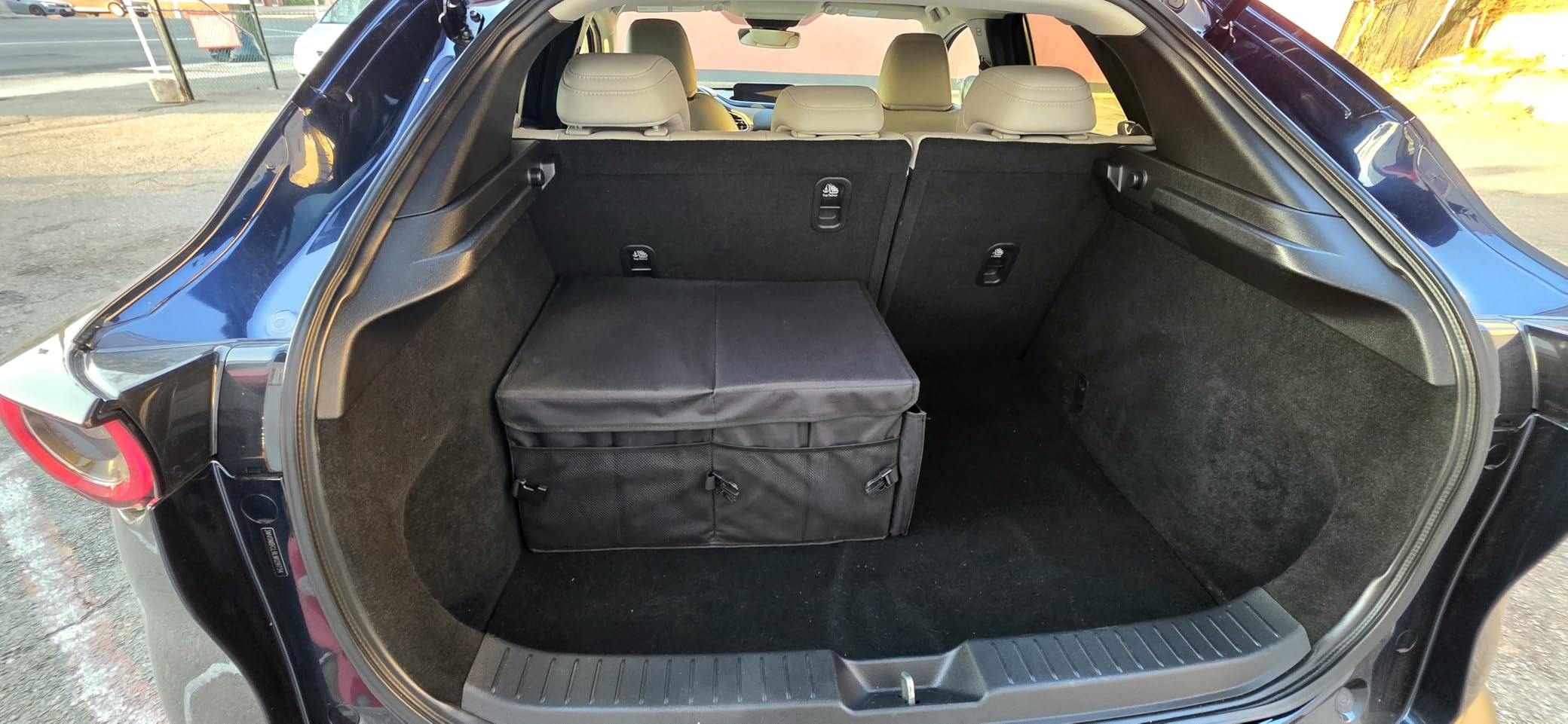MIKKUPPA Car Trunk Organizer - 65L Collapsible Trunk Organizer with Lid, Sturdy Car Storage for SUV Auto Truck Van with Adjustable Straps and Non Slip Bottom (Black) customer photo 2