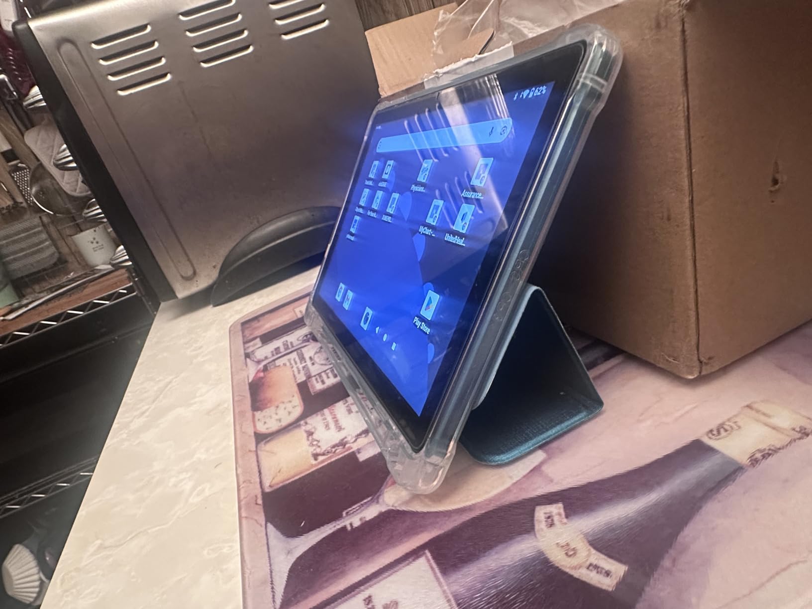 CUPEISI Android 16 Tablet 10 Inch, 20GB RAM+128GB ROM/ 2TB Expandable, 2.0GHz Octa-core Processor, 1280*800 HD Screen, 5G WiFi6 BT 5.0, 2 in 1 Tablets with Keyboard Case Mouse Stylus, Widevine L1 Blue customer photo 1