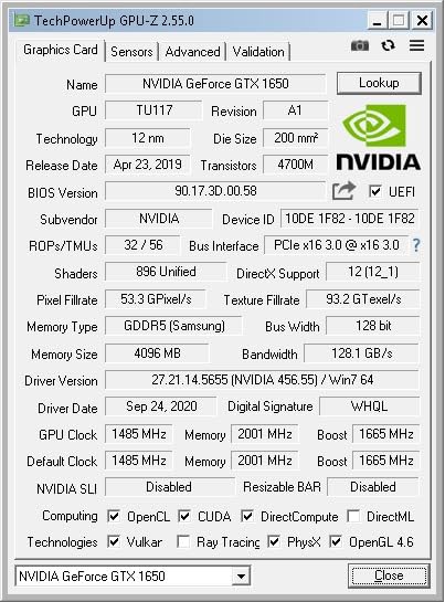 GTX 1650 Low Profile 4GB Graphics Card 128 Bit Dual Monitor Video Card DisplayPort & HDMI Outputs Single Slot GPU Bus Powered PCI-e 3.0x16 customer photo 1