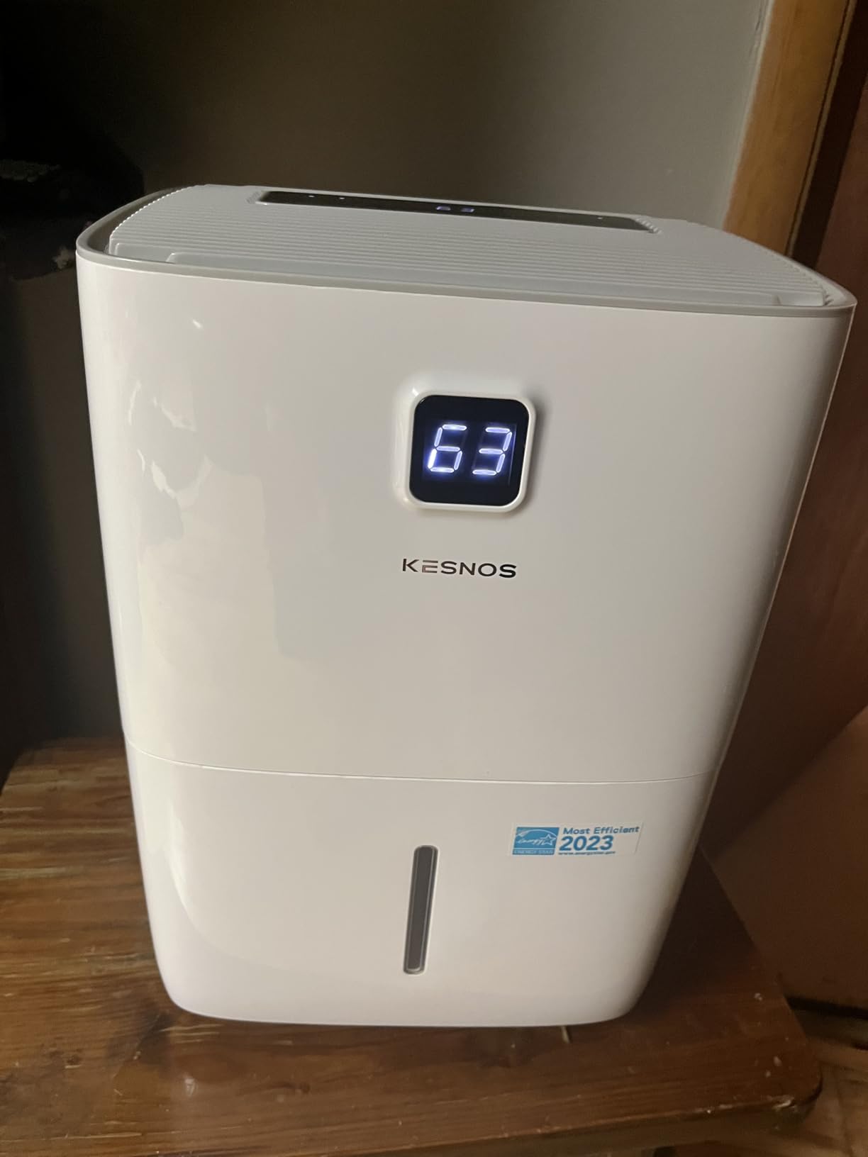 Kesnos 80 Pints Energy Star Dehumidifier for Home, Basement with Drain Hose, Front LED Display and 1.06 Gal Water Tank, Ideal for Large Room up to 5,500 Sq. Ft., Featuring Auto Defrost, Timer Function customer photo 1