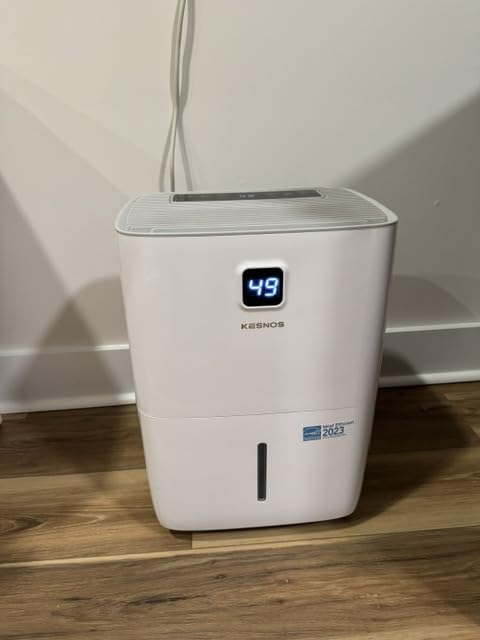 Kesnos 80 Pints Energy Star Dehumidifier for Home, Basement with Drain Hose, Front LED Display and 1.06 Gal Water Tank, Ideal for Large Room up to 5,500 Sq. Ft., Featuring Auto Defrost, Timer Function customer photo 2