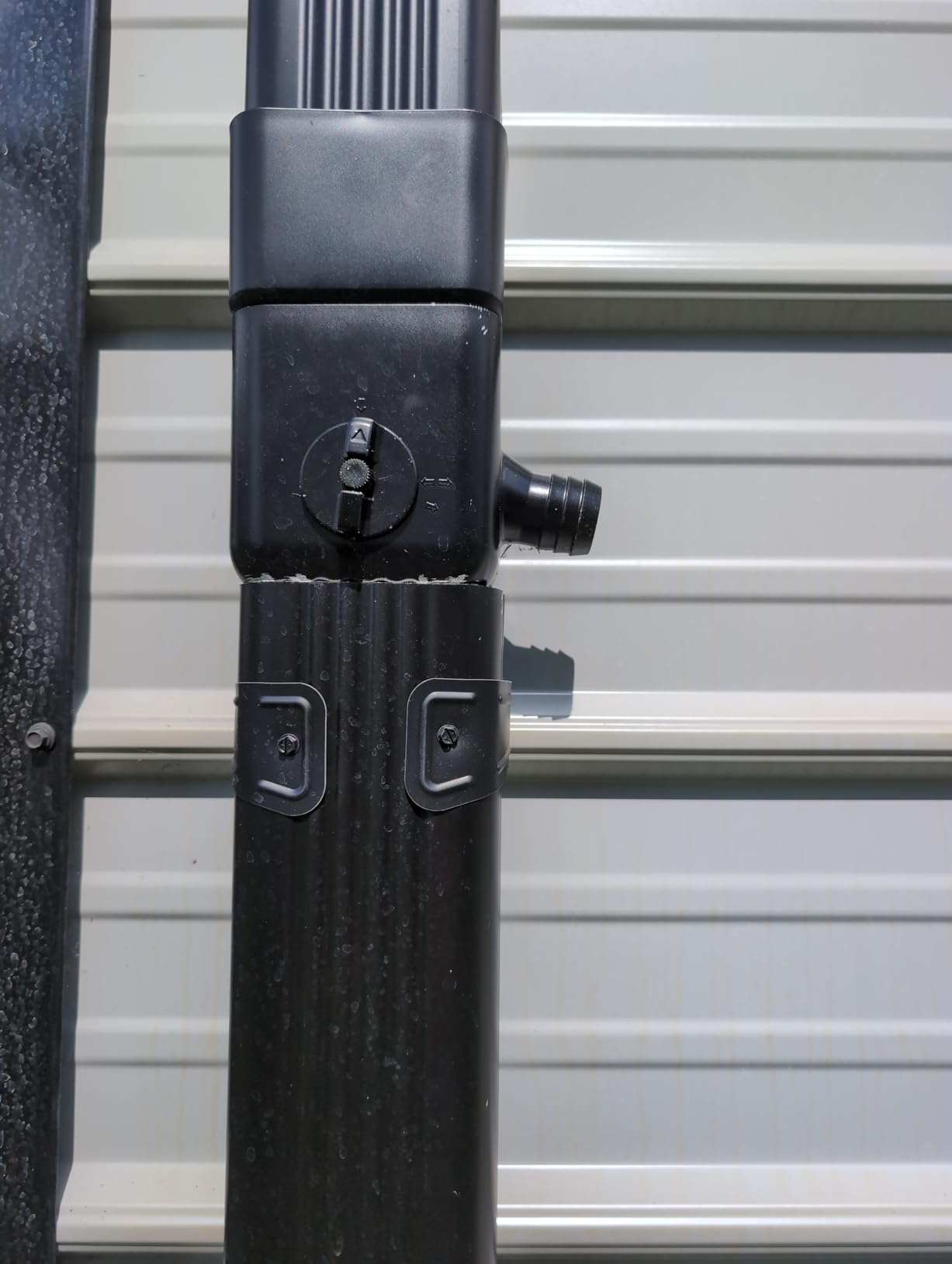 Downspout Diverter, Rainwater Diverter Fits for 3x4 Oversize Downspout and 2x3 Downspout, Rainwater Collection System with Adjustable Valve, Diverts Water into Rain Barrel, 4ft. Hose customer photo 1