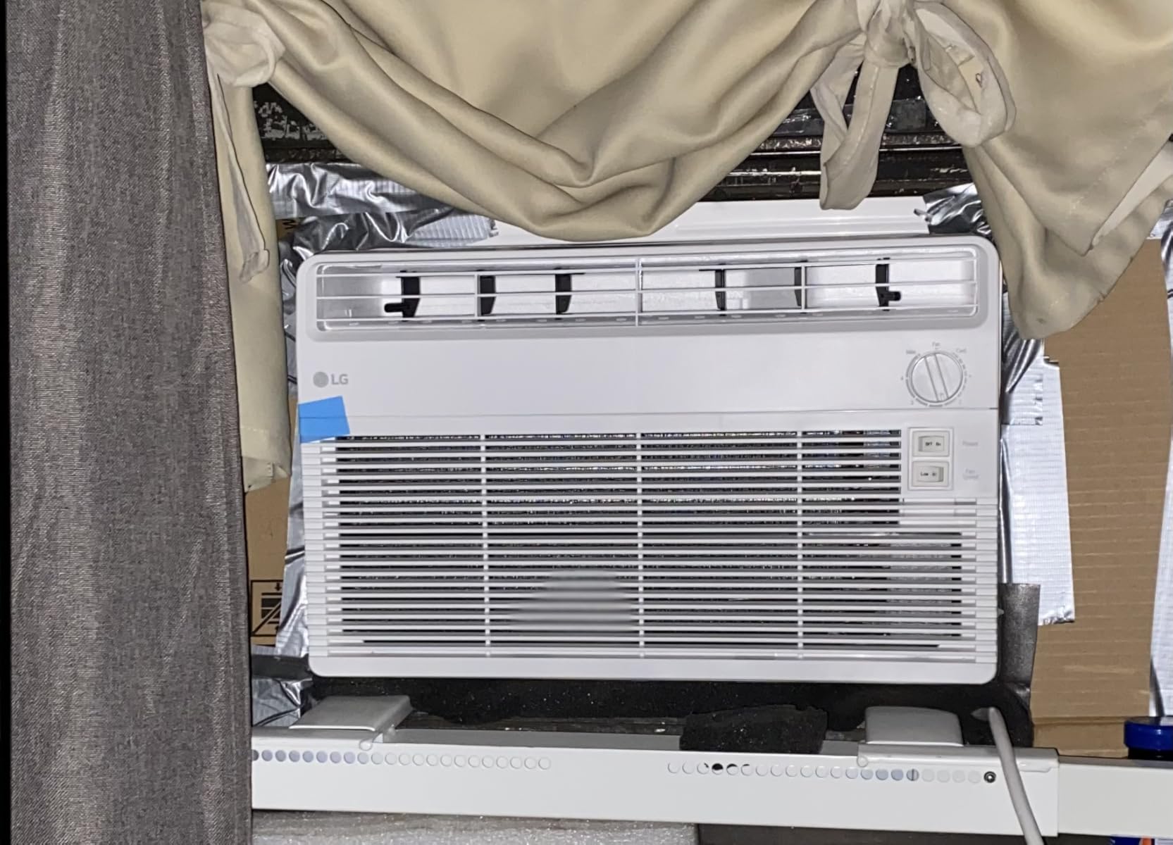 LG 5000 BTU Window Air Conditioner [2024 New] Easy Mechanical Control Ultra-Quiet Compact-size Cools 150 Sq.Ft. for Small Room, Washable Filter AC Unit Easy Installation White LW5024X customer photo 2