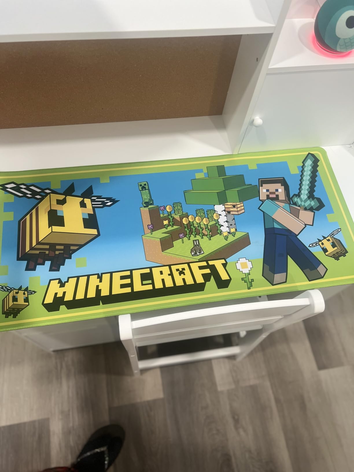 Minecraft Desk Pad for Kids and Teenagers, Non-Slip Desk Mouse Mat 80 x 35cm - Gamer Gifts (Green) customer photo 1