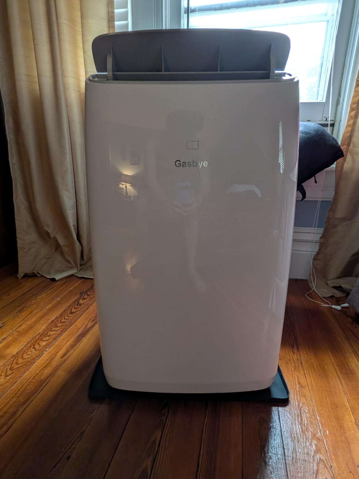 Gasbye Dual Hose Portable Air Conditioner, [2026 Upgraded] Full DC Inverter Compressor, Energy-Saving 13.6 CEER, Low Noise (45dB), Cools Room up to 500 Sq.Ft., Backlit Remote Control, 14,000BTU, Black customer photo 1
