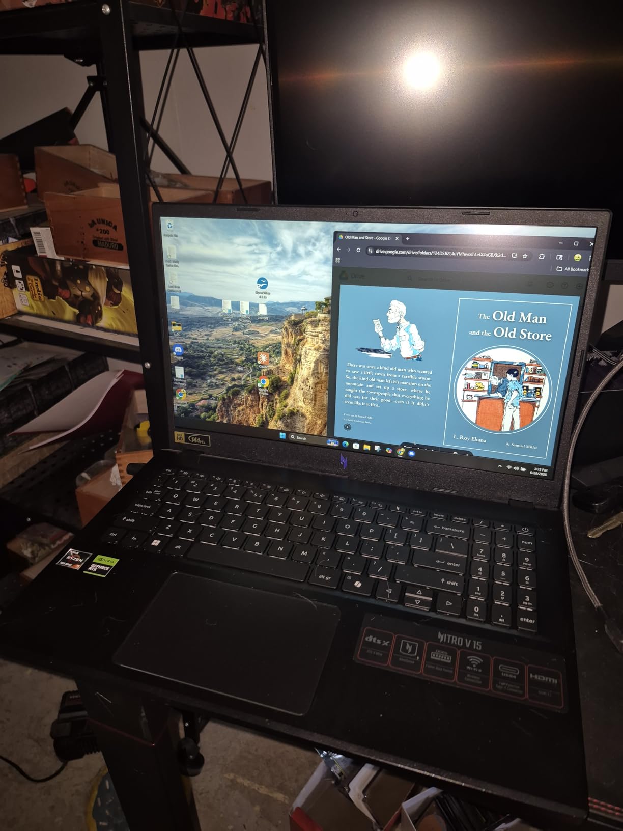 Acer Nitro V Gaming Laptop | AMD Ryzen 5 7535HS Hexa-Core Processor | NVIDIA GeForce RTX 4050 Laptop GPU | 15.6
