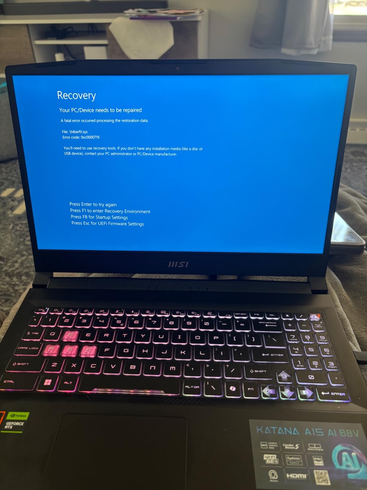 Katana A15 AI Gaming Laptop 15.6
