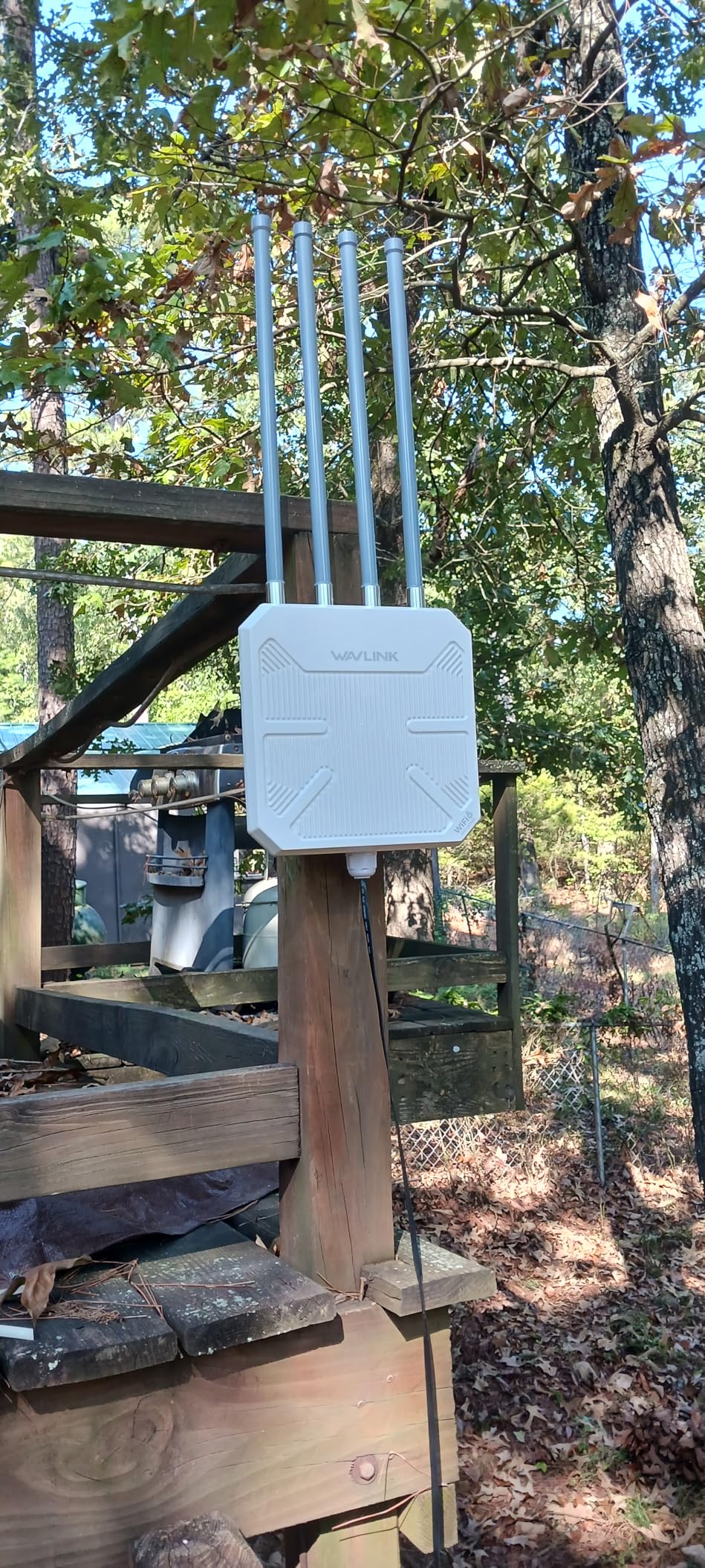 WAVLINK AX3000 Outdoor WiFi 6 Extender Long Range, Outdoor Wireless Access Point, Active PoE, 4x8dBi Antennas, IP67, Up to 256 Devices for Farm, Yard, RV customer photo 1