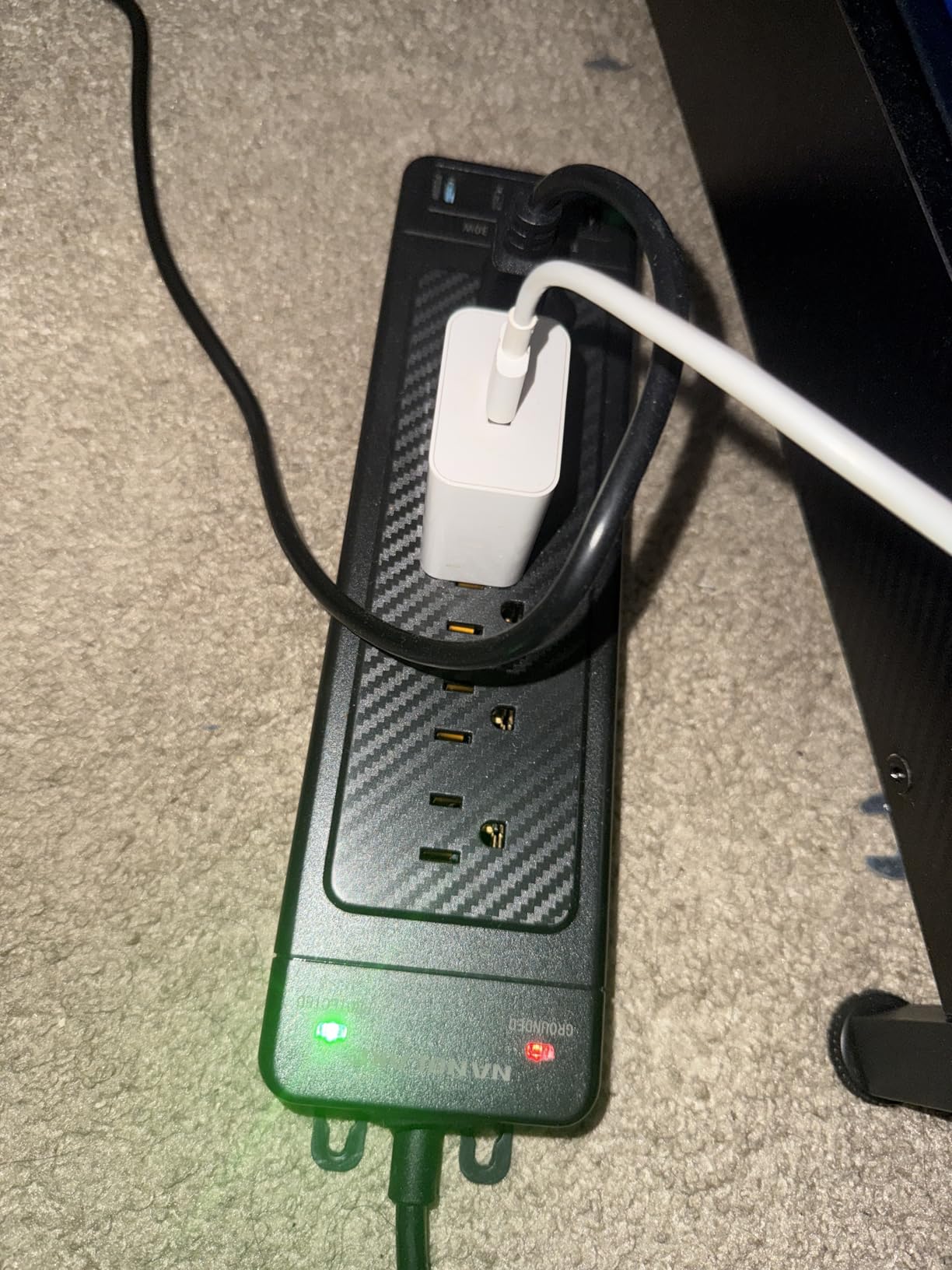 Surge Protector Power Strip 10ft Cord/High Joules Surge Protection (4800J)/Heavy Duty/Multiple outlets/Mountable/18AC/1875W/USB A+C(PD20W),Flat Plug,Commercial,Industrial,Office,Home,Black customer photo 2