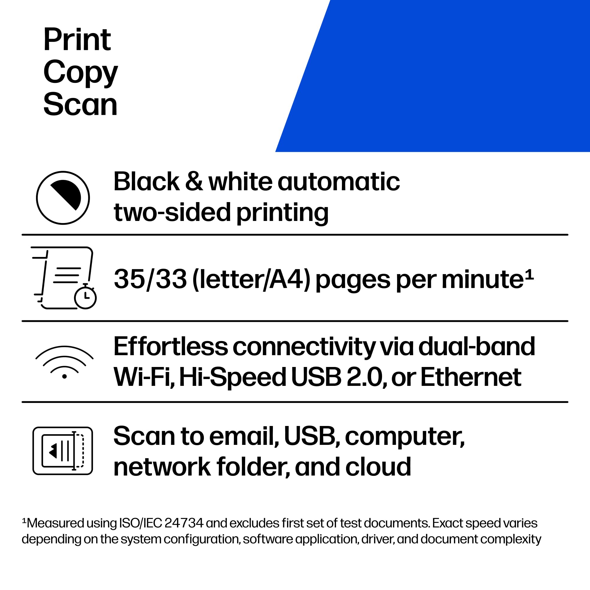 HP LaserJet Pro MFP 3101sdw Wireless Black and White All-in-One Laser Printer, Office Printer, Duplex, Best-for-Small Teams (9D2X4F) customer photo 2
