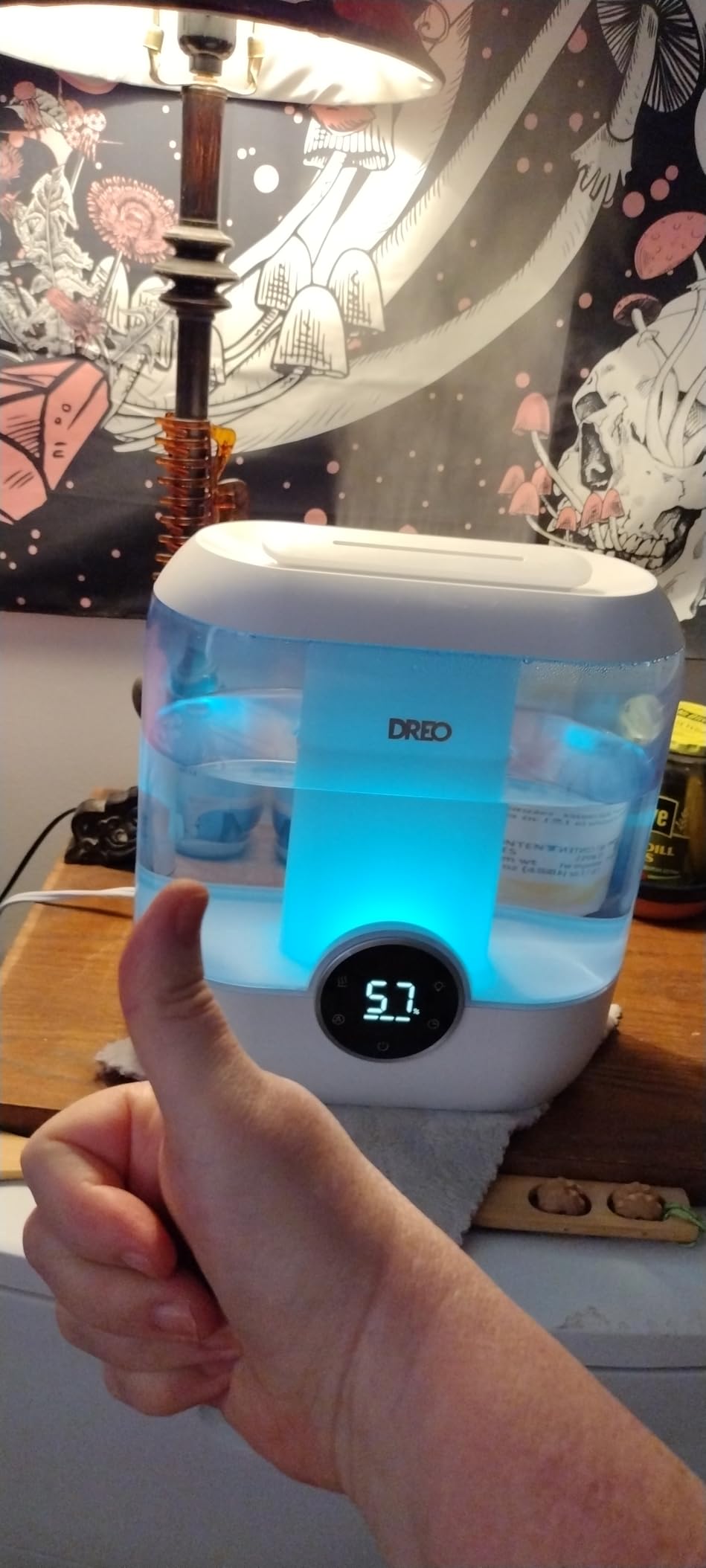Humidifiers for Bedroom, 6L Easy to Fill & Clean, 60H Runtime for Large room, 28 dB Quiet Cool Mist Air Humidifier for Plant, Baby Nursery, Home, Indoor, Night Light, Precise Humidity Control customer photo 1