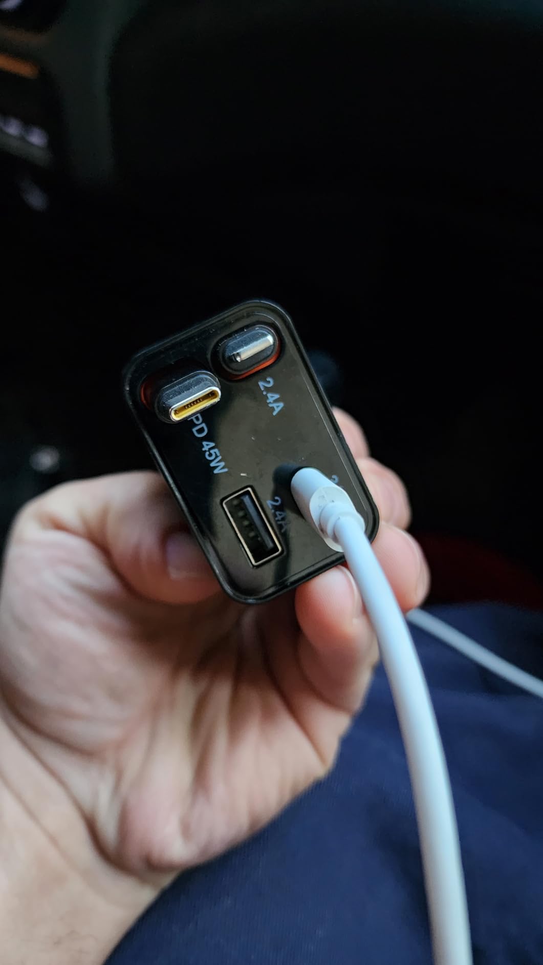 LISEN Retractable Car Charger, 84W Car Charger USB C Fast Charge, 4 in 1 | Cigarette Lighter Adapter, Car Accessories, Birthday Gifts for Men Women Dad Mom Husband, for iPhone 17 16 15 14 13 12 X customer photo 1