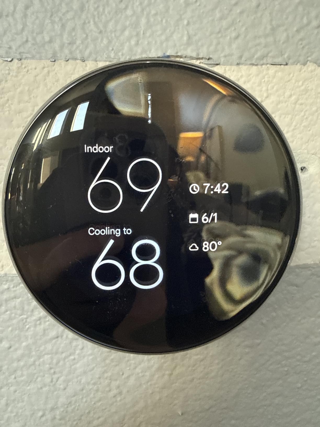 Google Nest Learning Thermostat (4th gen) + Nest Temperature Sensor (2nd gen) - Obsidian customer photo 1