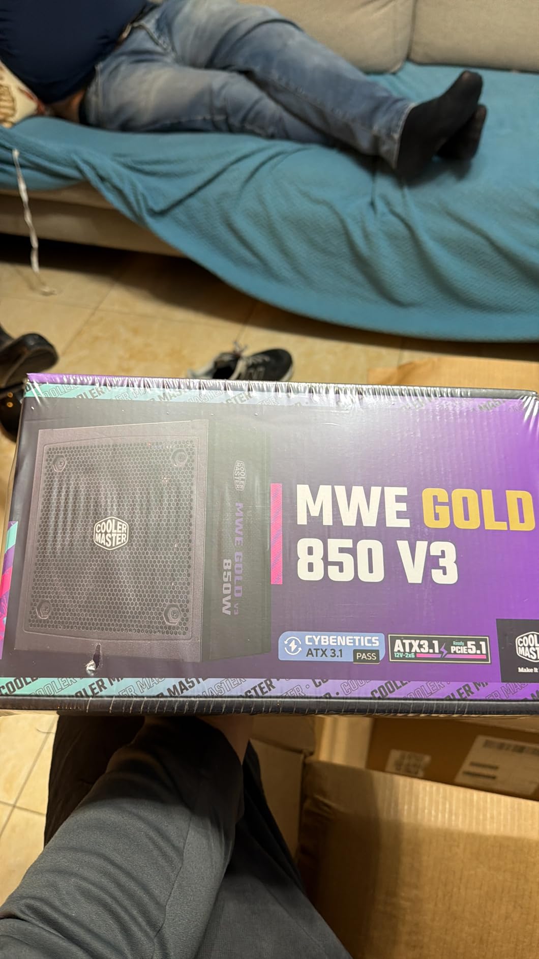 Cooler Master MWE Gold 850 V3 Fully Modular Power Supply - 850W 80+ Gold Certified PSU, Cybenetics Platinum, 90° 12V-2x6 PCIe 5.1, ATX 3.1 Support, Low Noise Zero-RPM Mode, 10-Year Warranty customer photo 1