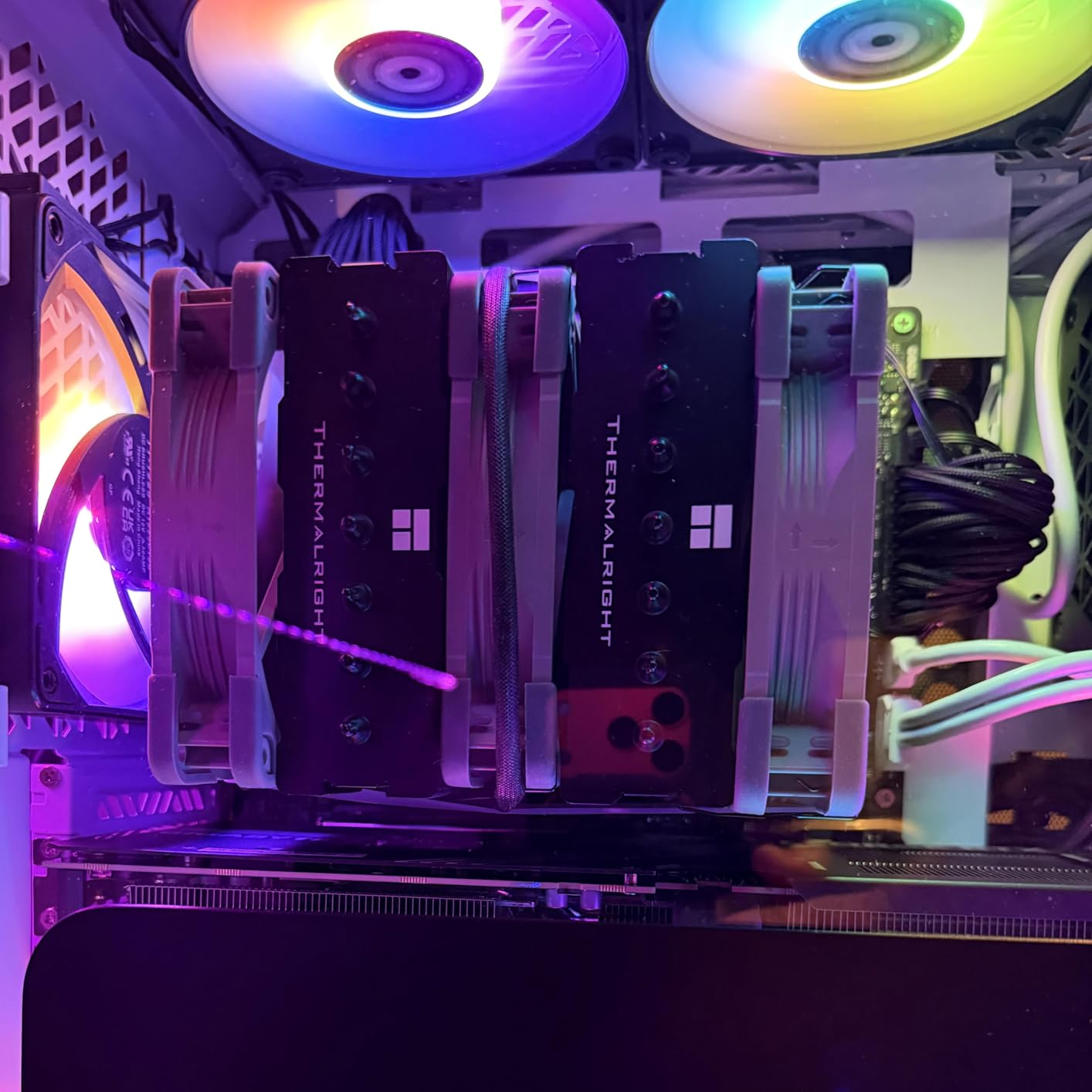 Thermalright Phantom Spirit 120 SE Black CPU Cooler, Dual TL-C12B V2 PWM Fans and Double Towers, 7 Heat Pipes Heatsink Cooler, for AM4/AM5 & Intel LGA1851/1700/115X/1200 customer photo 2