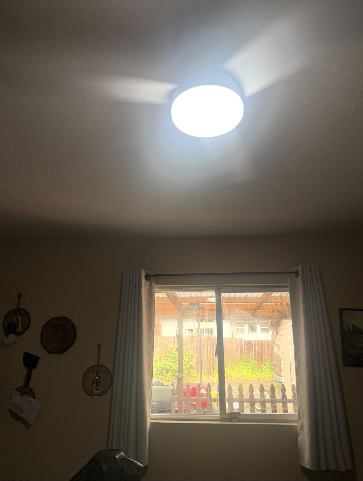 Small Ceiling Fan with Light - 26 Inch Flush Mount Ceiling Fan with Lights and Remote, Low Profile Ceiling Fans with 3 Reversible Blades, 6 Wind Speeds, Black Ceiling Fans for Bedroom customer photo 2