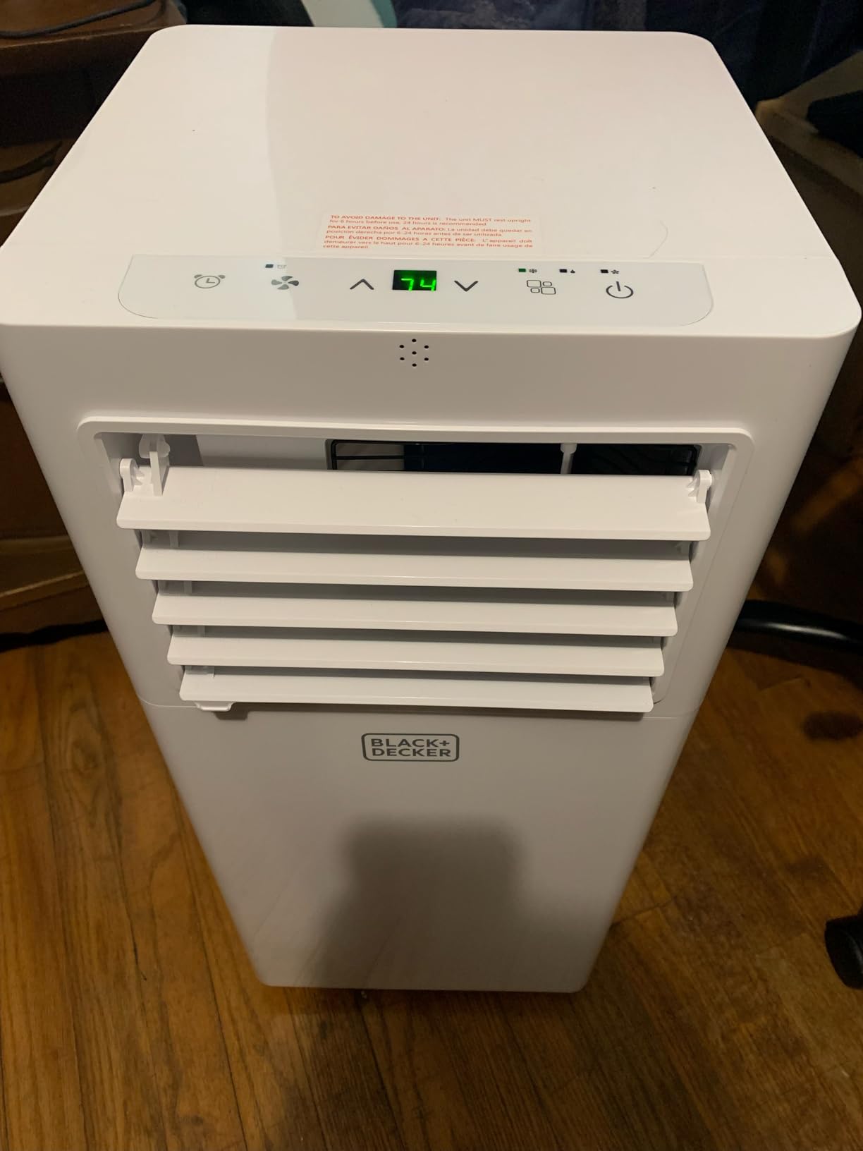 BLACK+DECKER Portable Air Conditioner, 8,500 BTU (5,100 BTU SACC) for Rooms Up To 350 Sq. Ft., Portable AC with Full Function Remote Control & Window Kit, BPACT05SM, White customer photo 2