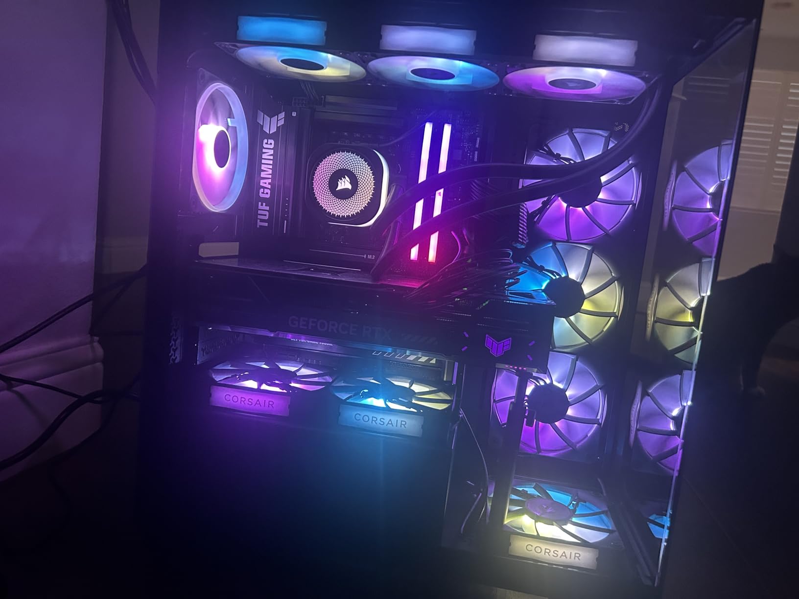 CORSAIR Nautilus 360 RS ARGB Liquid CPU Cooler, 360mm AIO, Low-Noise, Direct Motherboard Connection, Daisy-Chain, Intel LGA 1851/1700, AMD AM5/AM4, 3X RS120 ARGB Fans Included, Black customer photo 1