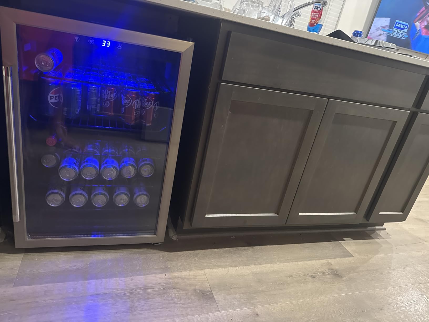 Electactic Mini Fridge 130 Can Beverage Refrigerator Cooler, 3.2 Cu.Ft Drink Fridge for Soda Wine Beer, Digital Temperature Control Cooler for Home, Dorm, Bar customer photo 1