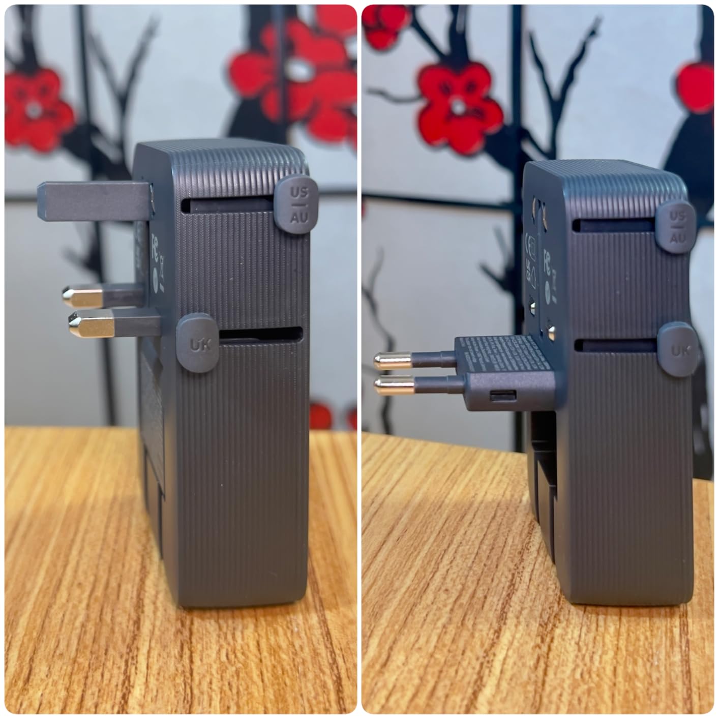 Anker Nano Travel Adapter, 5-Port Power Adapter with 1x 2-Pin AC, 2 USB A, 2 USB C for 20W, Smart Temperature Control, Works in 200+ Countries, Not a Voltage Converter, Travel Essentials (1-Pack) customer photo 1