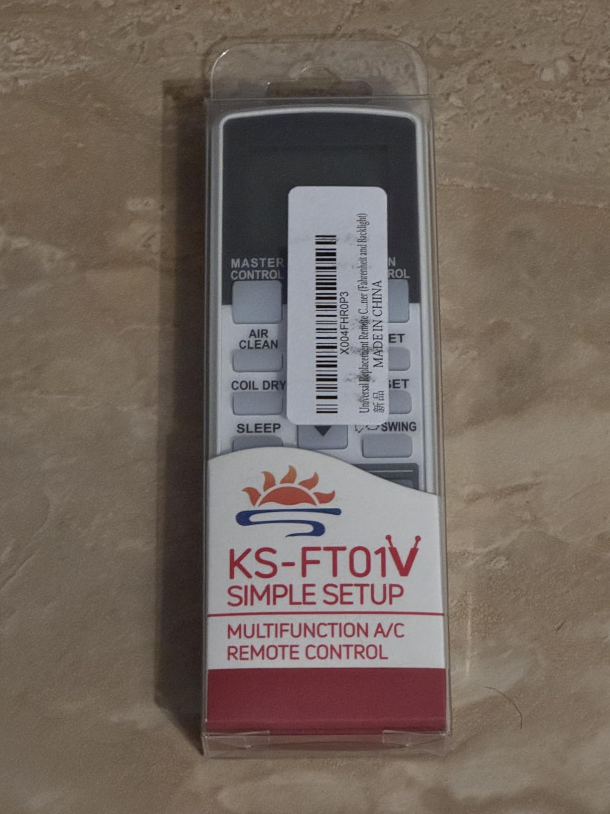 Universal Replacement Remote Control for Fujitsu AC Air Conditioner (Fahrenheit and Backlight) customer photo 1