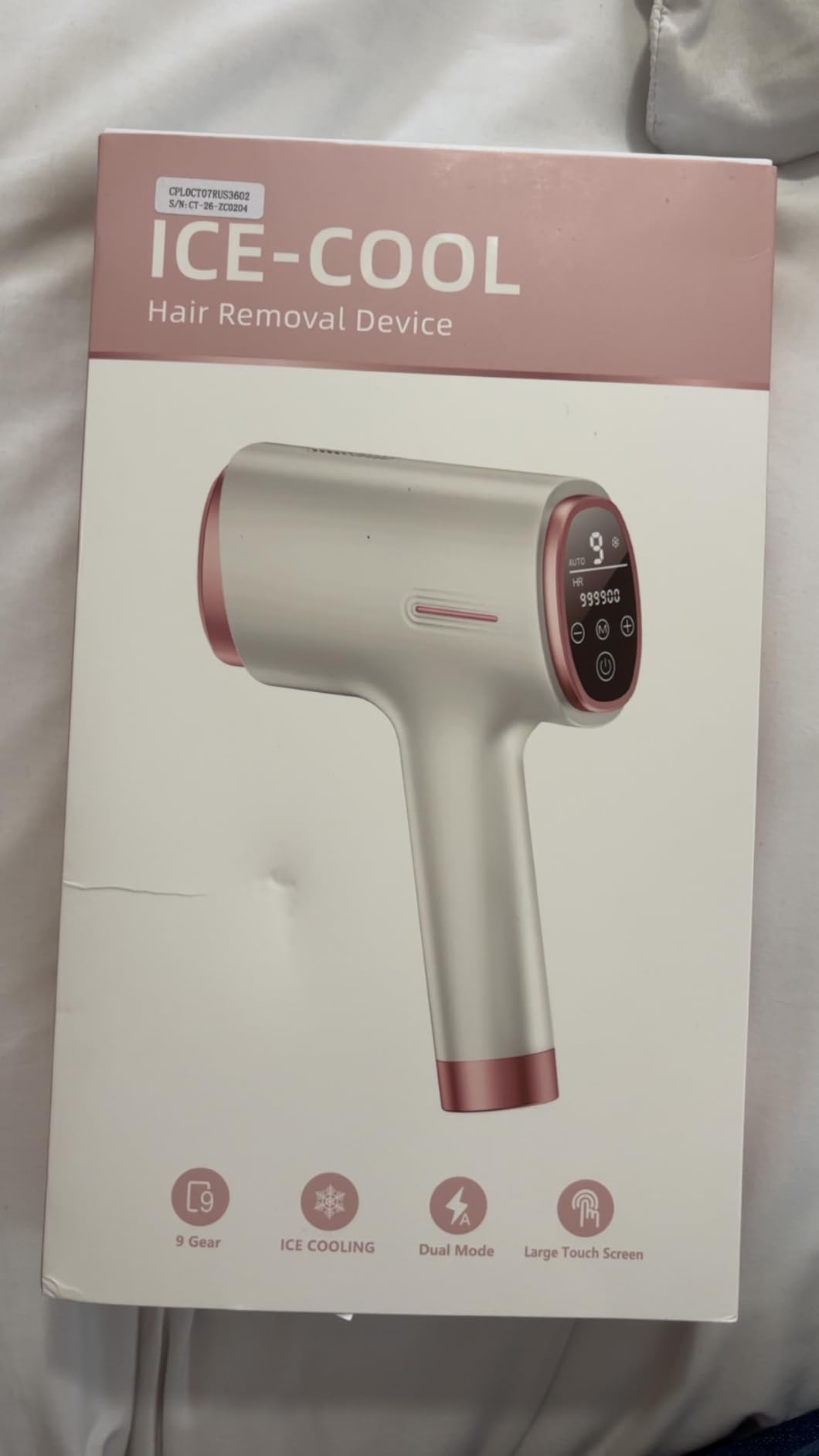 Ubroo IPL Laser Hair Removal Device, 21J Energy, 96% Hair Reduction, 41°F Ice Cooling for Women & Men, Face Bikini Underarm, Safe & Painless, At-Home Professional Results customer photo 1