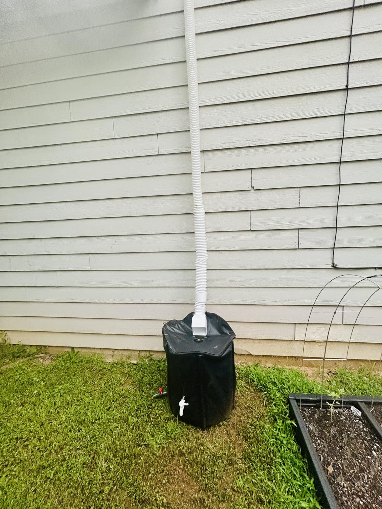Collapsible Rain Barrel Water Storage Containers - 53 Gallon Portable Rainwater Collect System Water Tank with Spigots, Filter & Overflow Kits customer photo 2