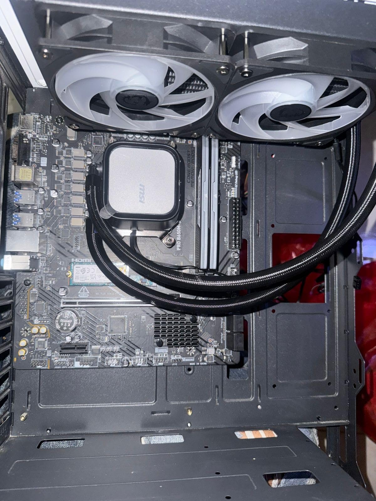 MSI MAG Coreliquid A13 240 - AIO ARGB CPU Liquid Cooler - 240mm Radiator - LGA 1700/1851 / AM5/AM4 Compatible - Dual 120mm ARGB PWM Fans, Black customer photo 2