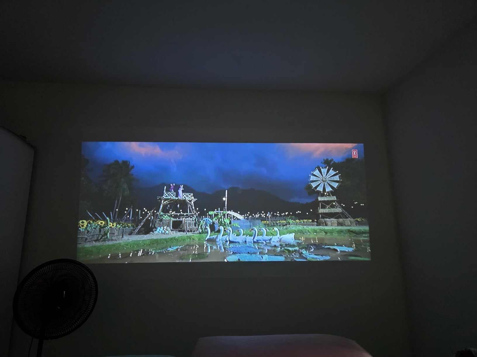 Projector with WiFi and Bluetooth, Pericat 4K Supported Native 1080P Projector, Portable Movie Outdoor Projector for Home Theater, Mini Projector Compatible with PC, HDMI, USB, TV Stick, PS5 customer photo 1