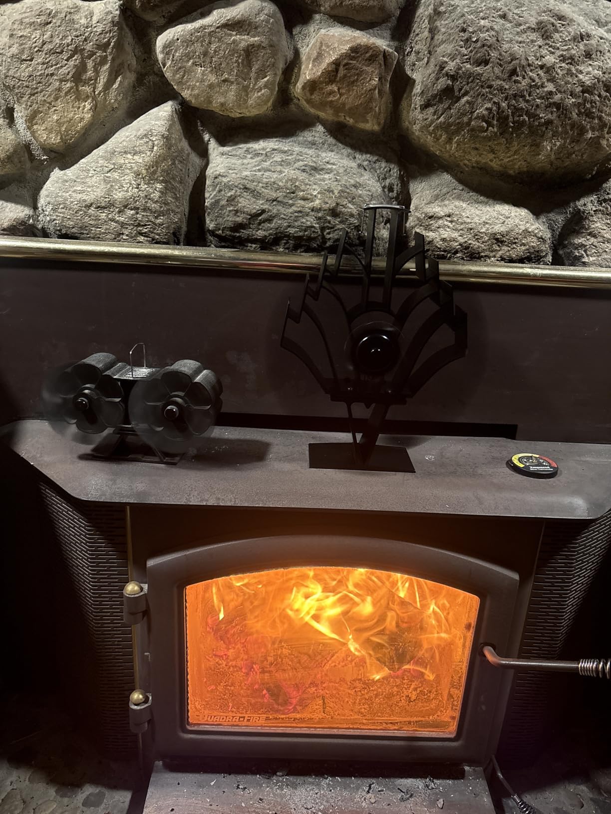 Heat Powered Stove Fan for Wood & Pellet Burners: Compatible with Log Burners, 348 CFM Airflow,13