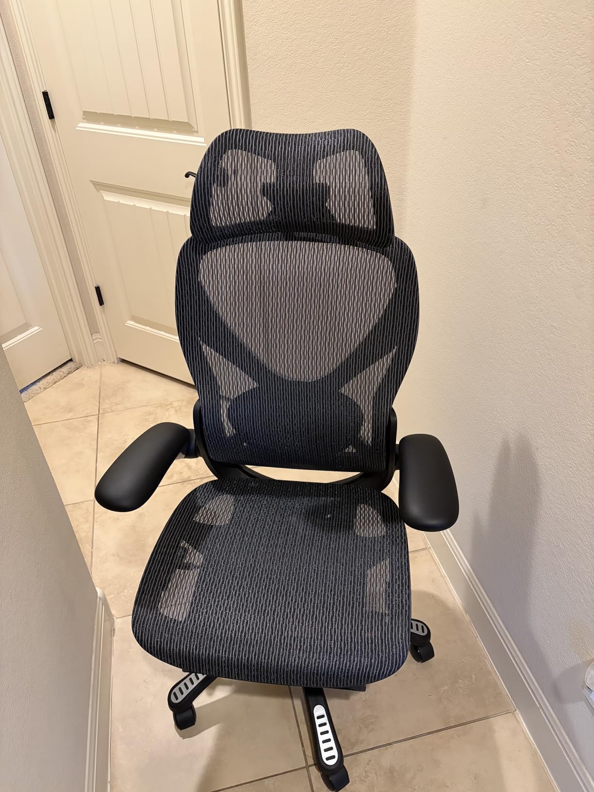 ELABEST X100 Ergonomic Mesh Office Chair with Footrest, Big and Tall Desk Chair with 5D Flip-Up Arms, Adjustable 3D Lumbar Support, Gaming & Executive Computer Chairs customer photo 1