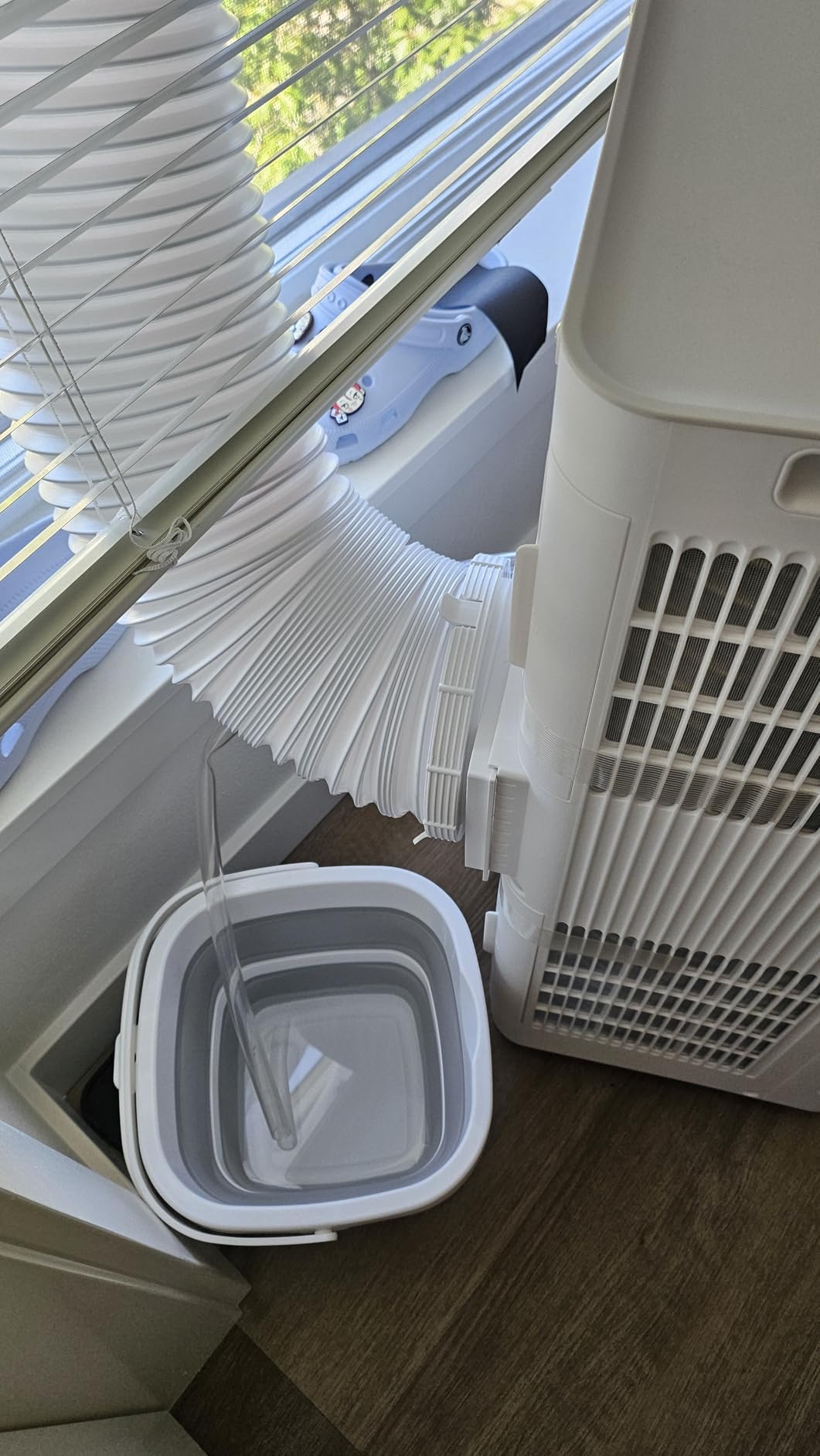 10,000 BTU ASHRAE (7,100 BTU SACC) Portable Air Conditioner, Smart Control, Cools up to 300 Sq. Ft., with Dehumidifier & Fan mode, Easy- to-use Remote Control & Window Installation Kit Included customer photo 2