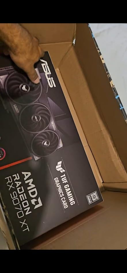 ASUS TUF Gaming AMD Radeon RX 9070 XT 16GB GDDR6 OC Edition Graphics Card (PCIe 5.0, HDMI/DP 2.1, 3.125-Slot, Military-Grade Components, 3 Year Warranty) customer photo 1