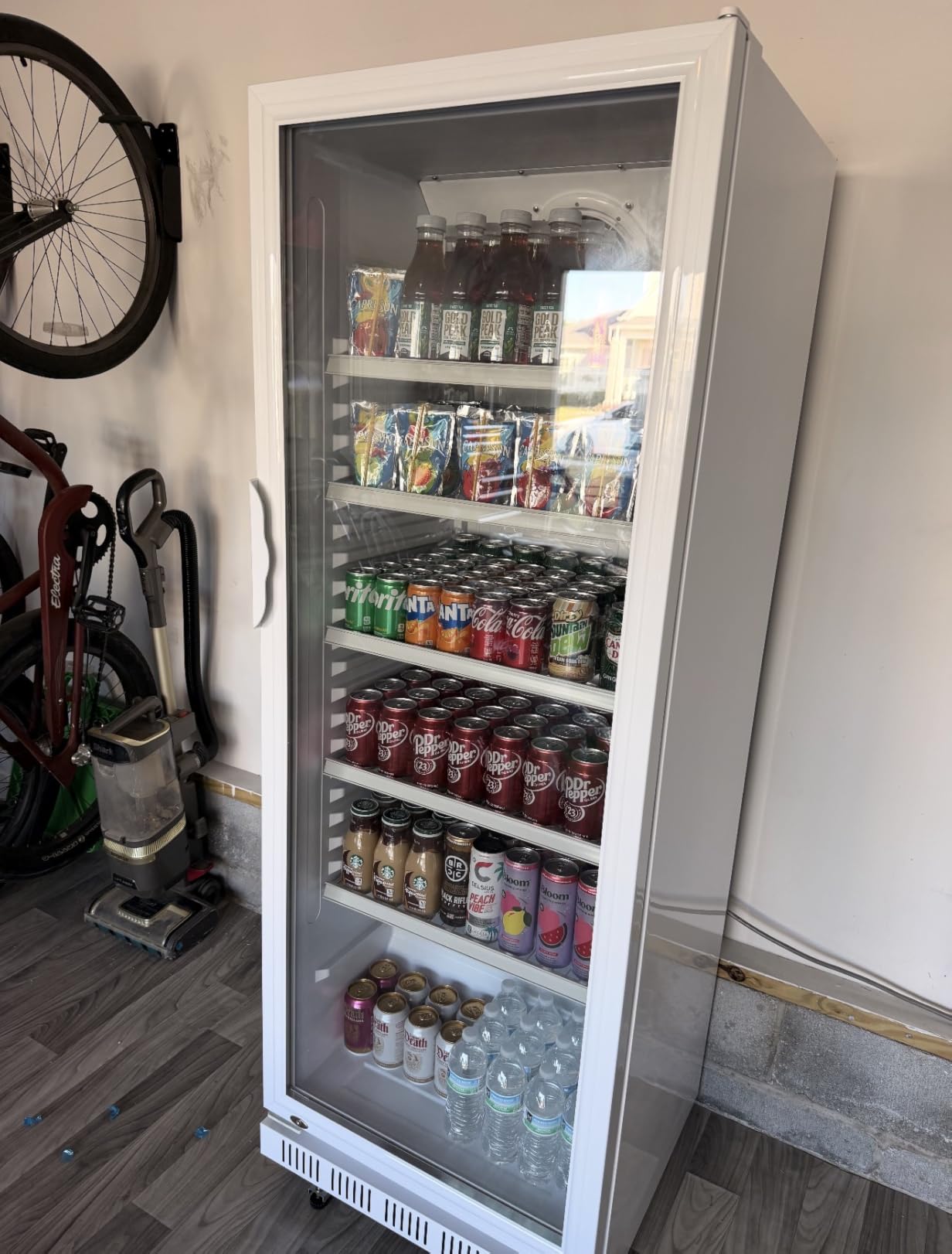 Tylza Outdoor Refrigerator 24 Inch Wide, Stainless Steel Beverage Refrigerator 176 Can for Undercounter Built-in or Freestanding, for Home and Patio, Water Proof, Fast Cooling, Low Noise, 37-65 °F customer photo 1